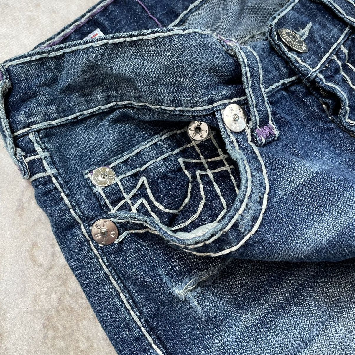 Japanese Brand × True Religion True Religion Baggy Y2K Distressed Chief Keef Wide Jeans Size US 36 / EU 52 - 13 Thumbnail