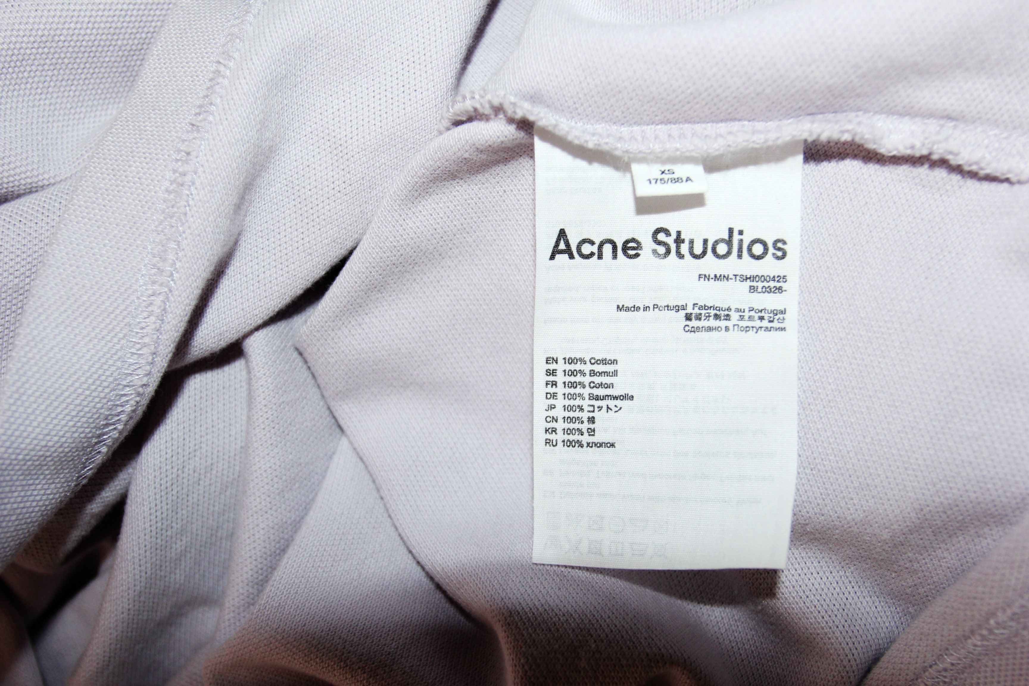 Acne Studios BNWT SS23 ACNE STUDIOS LOGO POLO SHIRT XS Size US XS / EU 42 / 0 - 9 Thumbnail