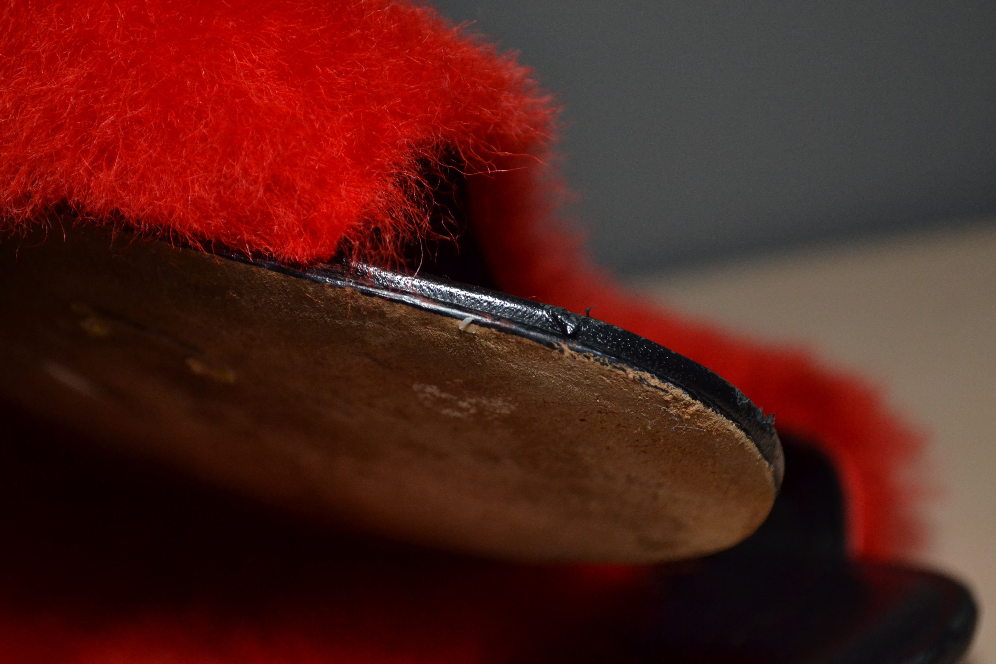 Diane von Furstenberg Diane Von Furstenberg Mules/Slides Red Fur Size 10 Size US 10 / IT 40 - 15 Thumbnail