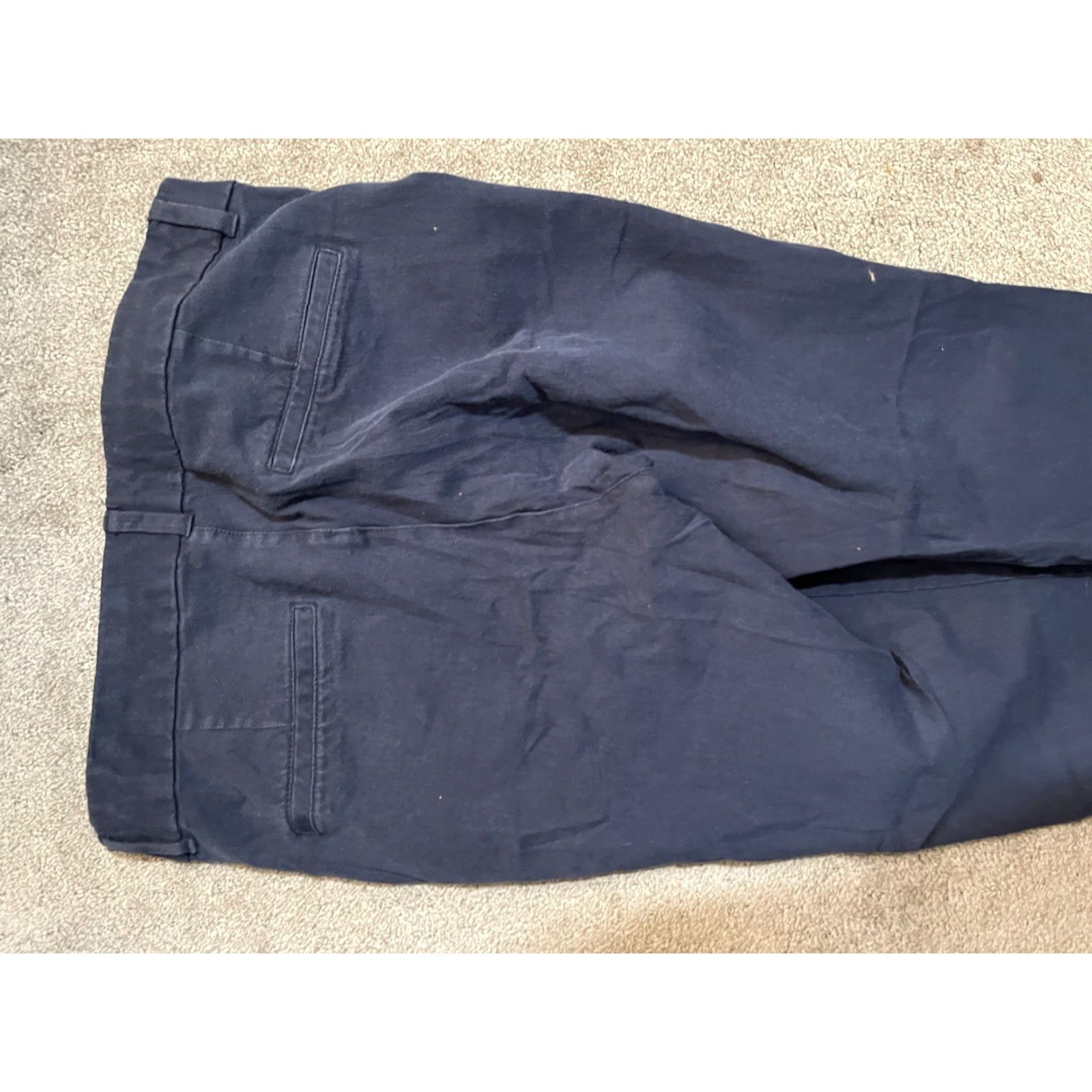 Old Navy Old Navy Pants Women Size 8 Navy Blue High Rise Pixie Solid Slim Crop Pockets Ankle Size 38" / US 16 / IT 52 - 4 Thumbnail