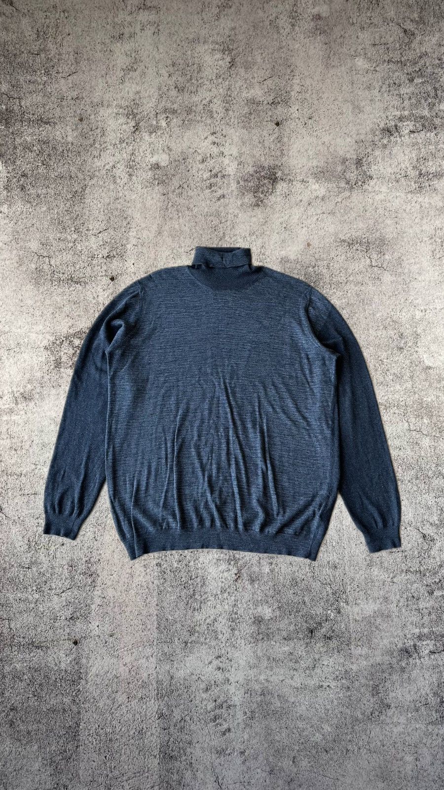 Prada × Vintage Vintage FW2010 Prada Two Tone Cotton&Cashmere Roll Neck Size US XL / EU 56 / 4 - 1 Thumbnail