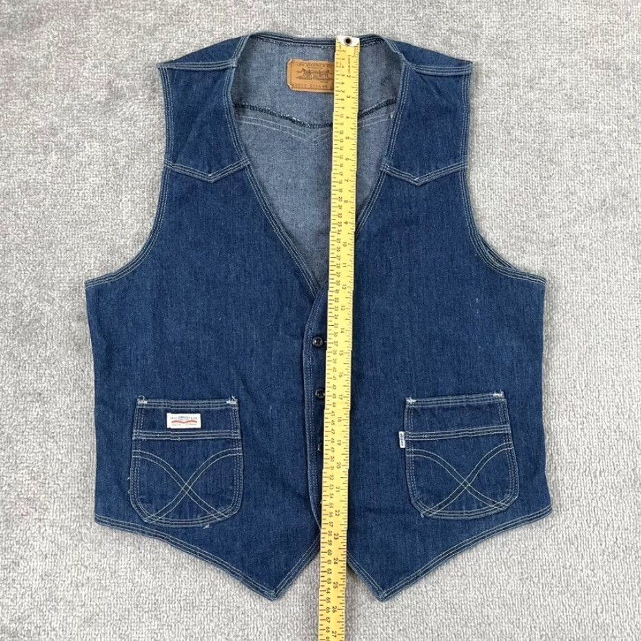 Levi's VTG Levi Strauss Vest Adult Men Large Blue Lightweight Denim 62272-5316 1997 90s Vault? Size US L / EU 52-54 / 3 - 5 Thumbnail