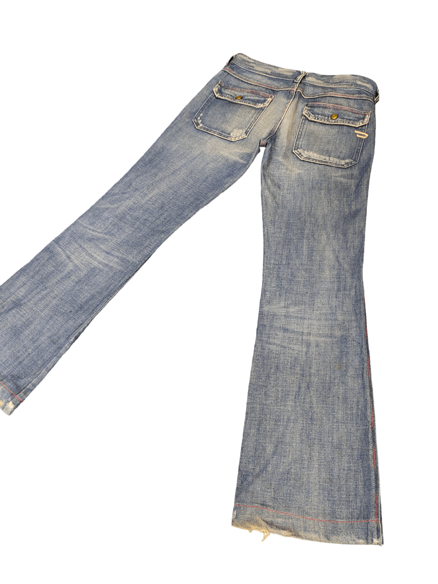 Diesel Flare Jeans Diesel Distress Denim Boot Cut Streetwear Size US 27 - 12 Thumbnail