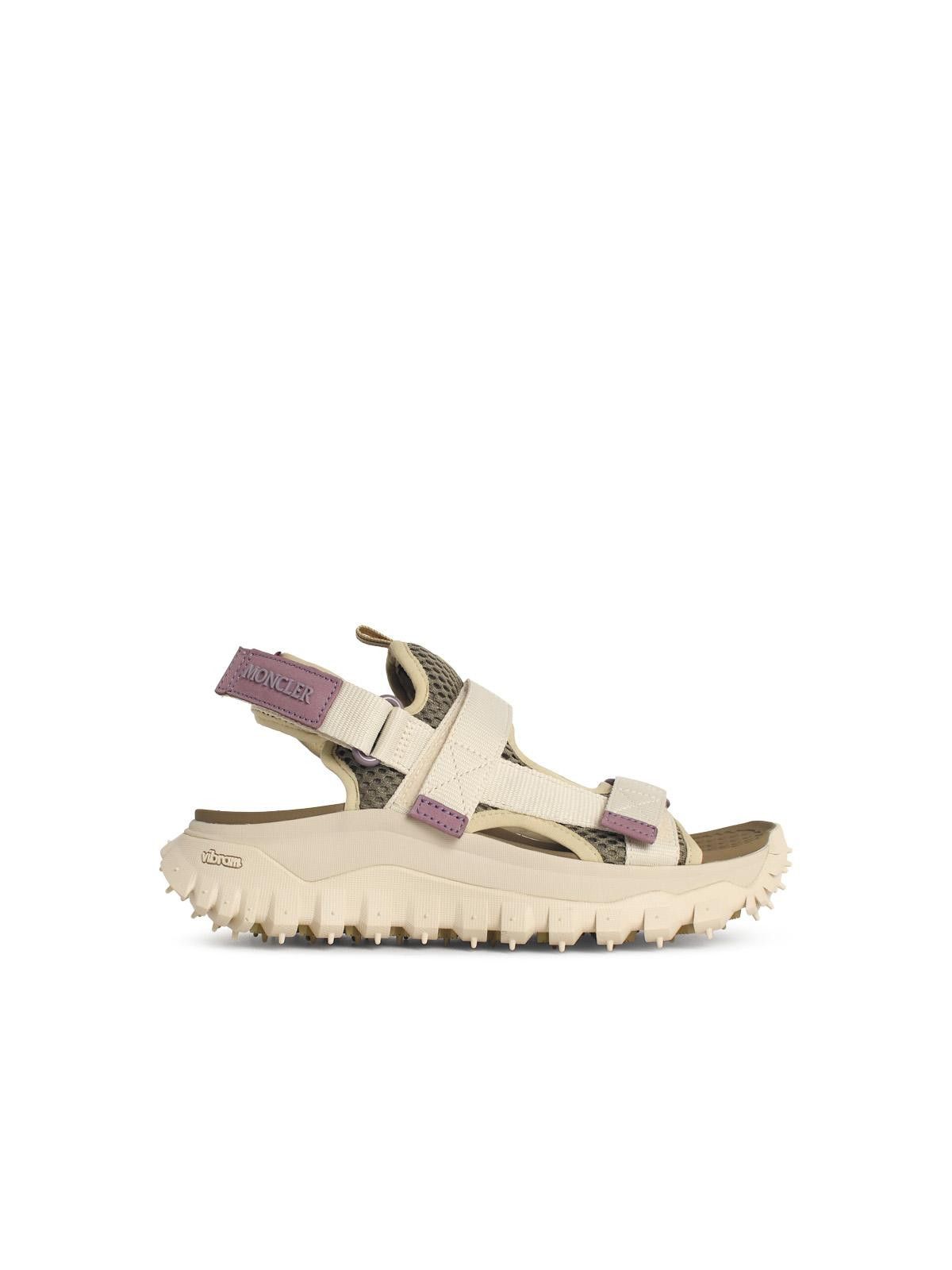 Moncler MONCLER 'Trailgrip Vela' Ivory White Polyamide Sandals Size US 11 / IT 41 - 1 Thumbnail