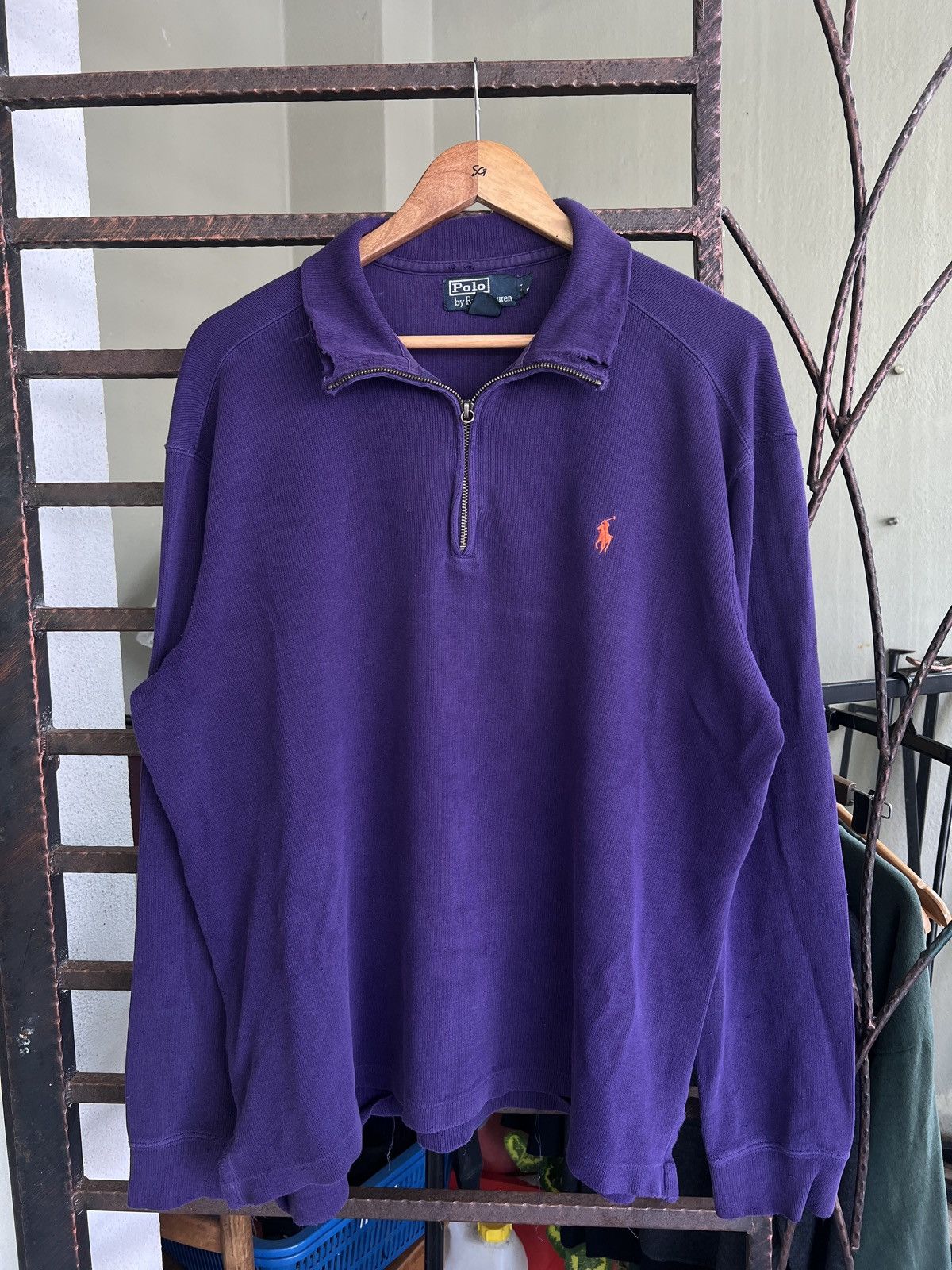 Polo Ralph Lauren Vintage Polo Ralph Luren quater zipper Size US XXL / EU 58 / 5 - 10 Thumbnail