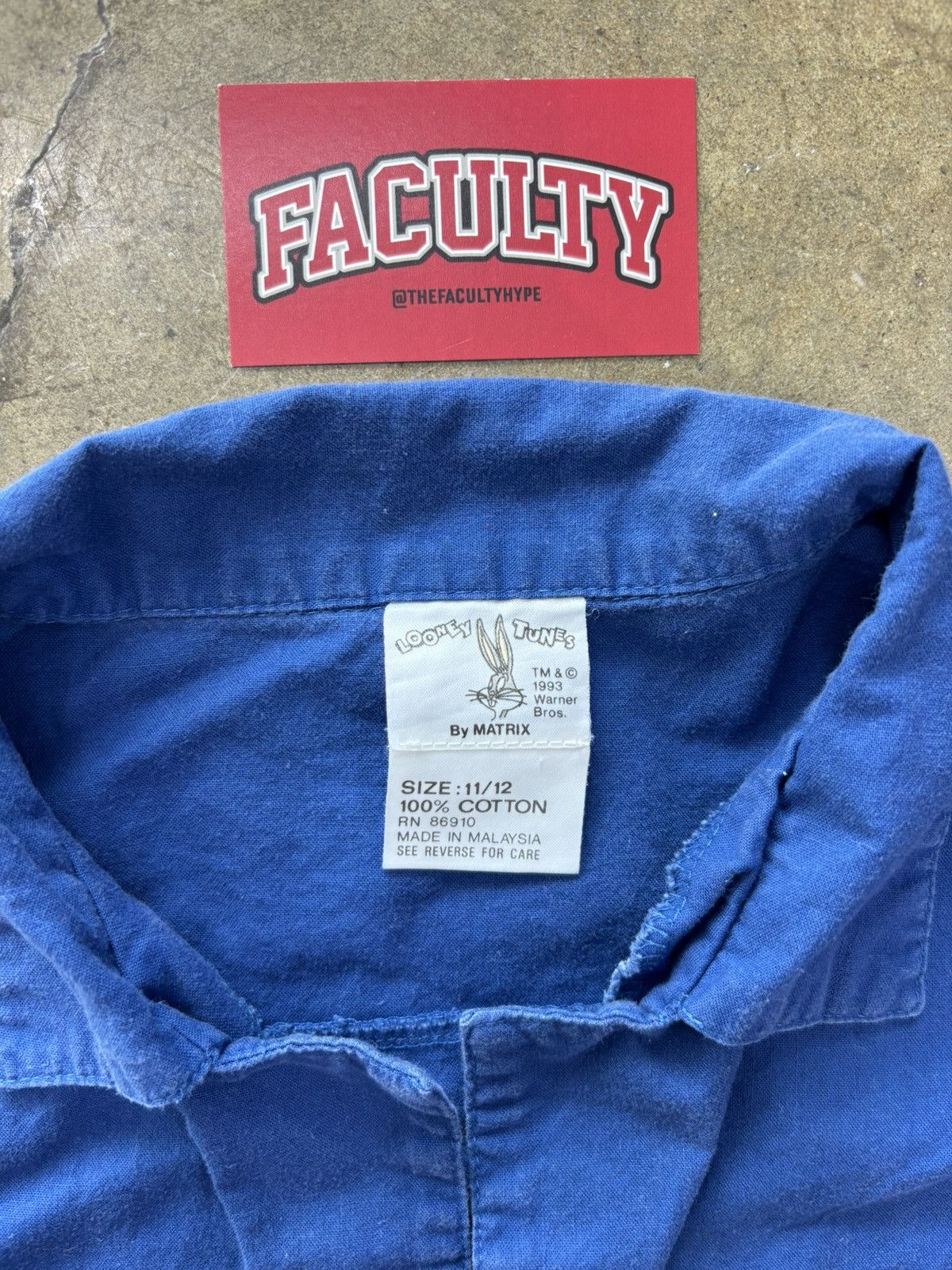 Vintage Vintage Looney Tunes Bugs Bunny Pocket Button-Up Shirt Med Size US M / EU 48-50 / 2 - 3 Thumbnail
