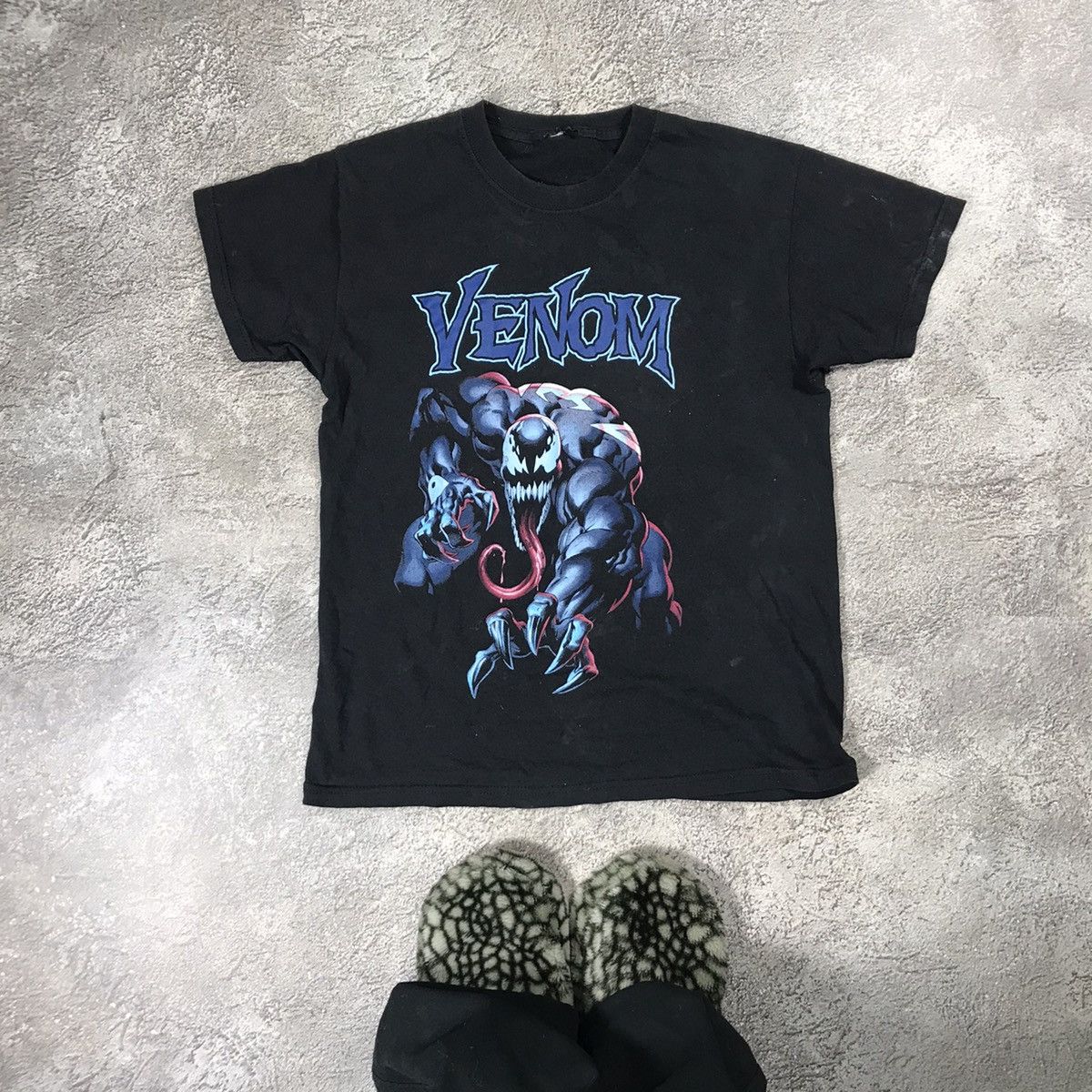 Vintage Vintage Y2K Venom Graphic Tee Streetwear Grunge Baggy Slim S Size US S / EU 44-46 / 1 - 1 Thumbnail