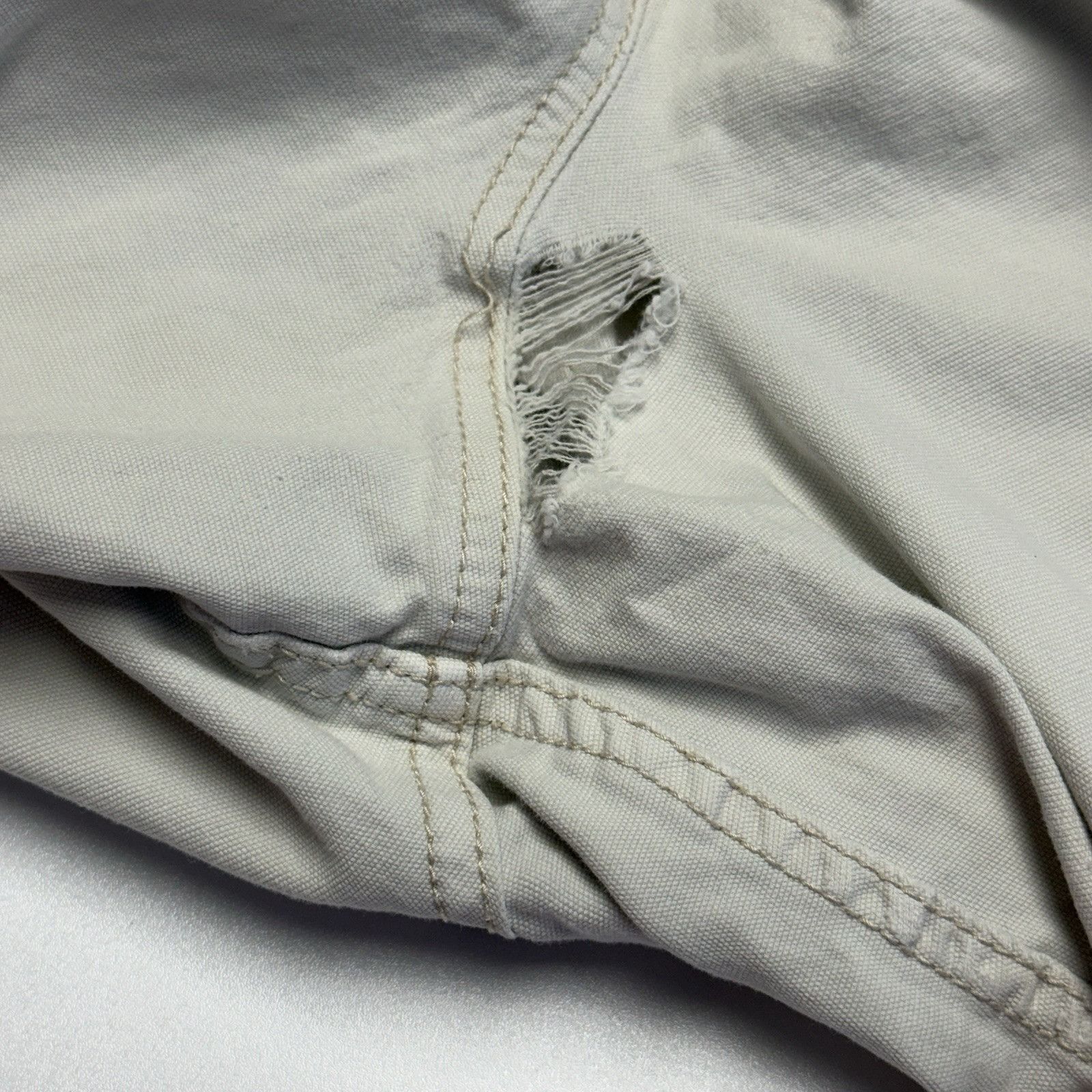 Anthropologie Pilcro Anthropologie Pants Womens 31 White Striped Size 31" - 7 Thumbnail