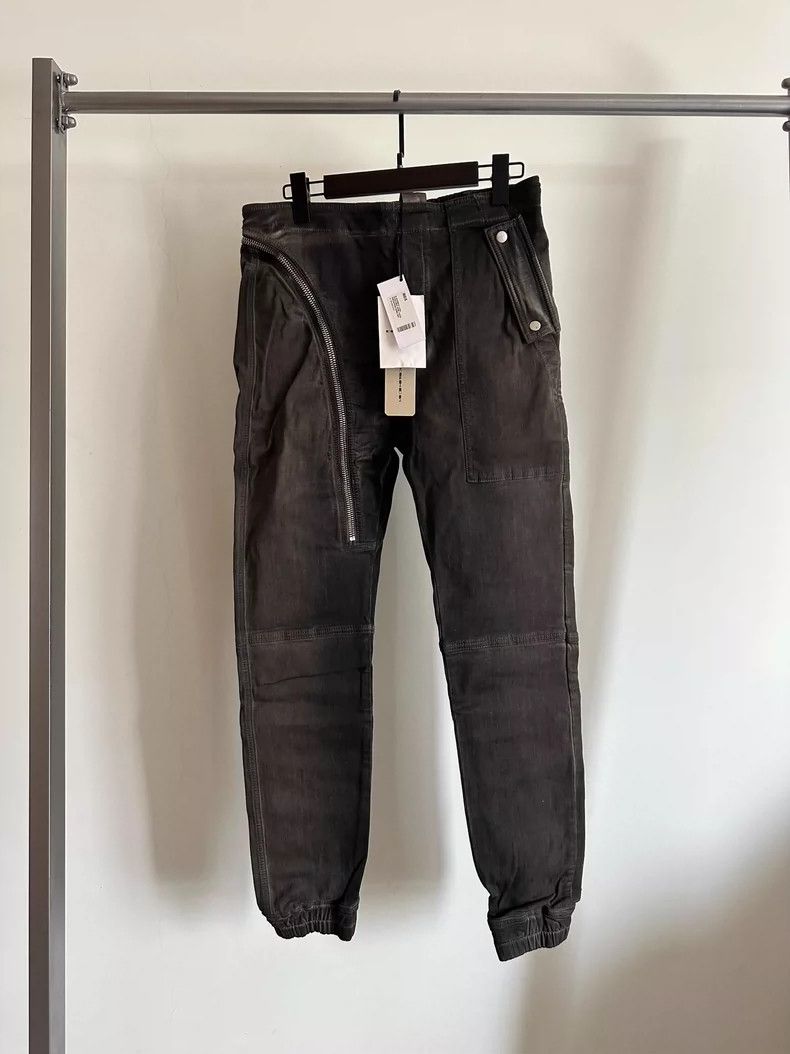 Rick Owens Rick Owens size m Zipper Feet Wash Grey Slash Twill Zipper Size US 28 / EU 44 - 1 Thumbnail