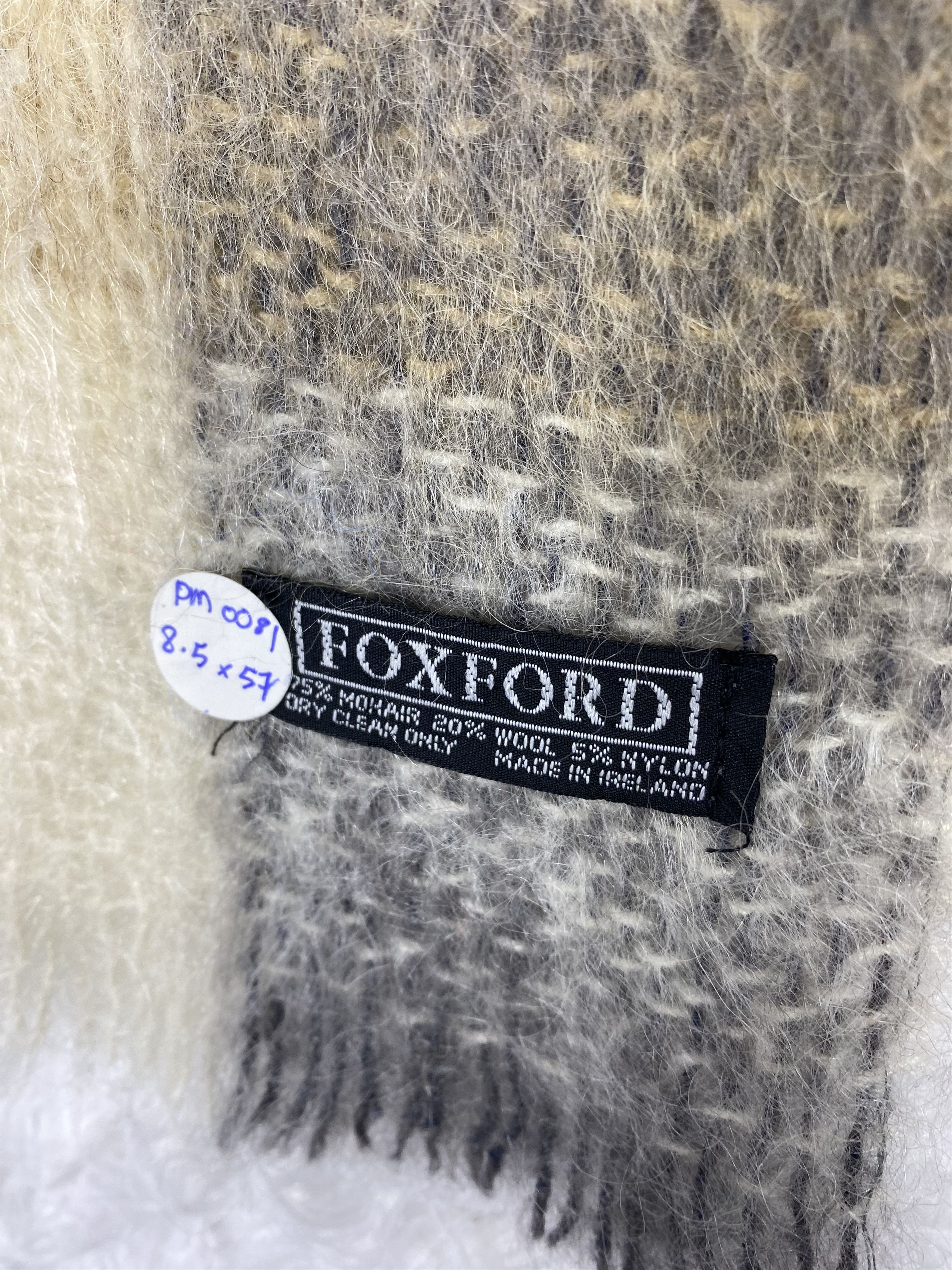 Japanese Brand Vintage Mohair Scarf / Muffler Neckwear PM0081 Size ONE SIZE - 2 Thumbnail