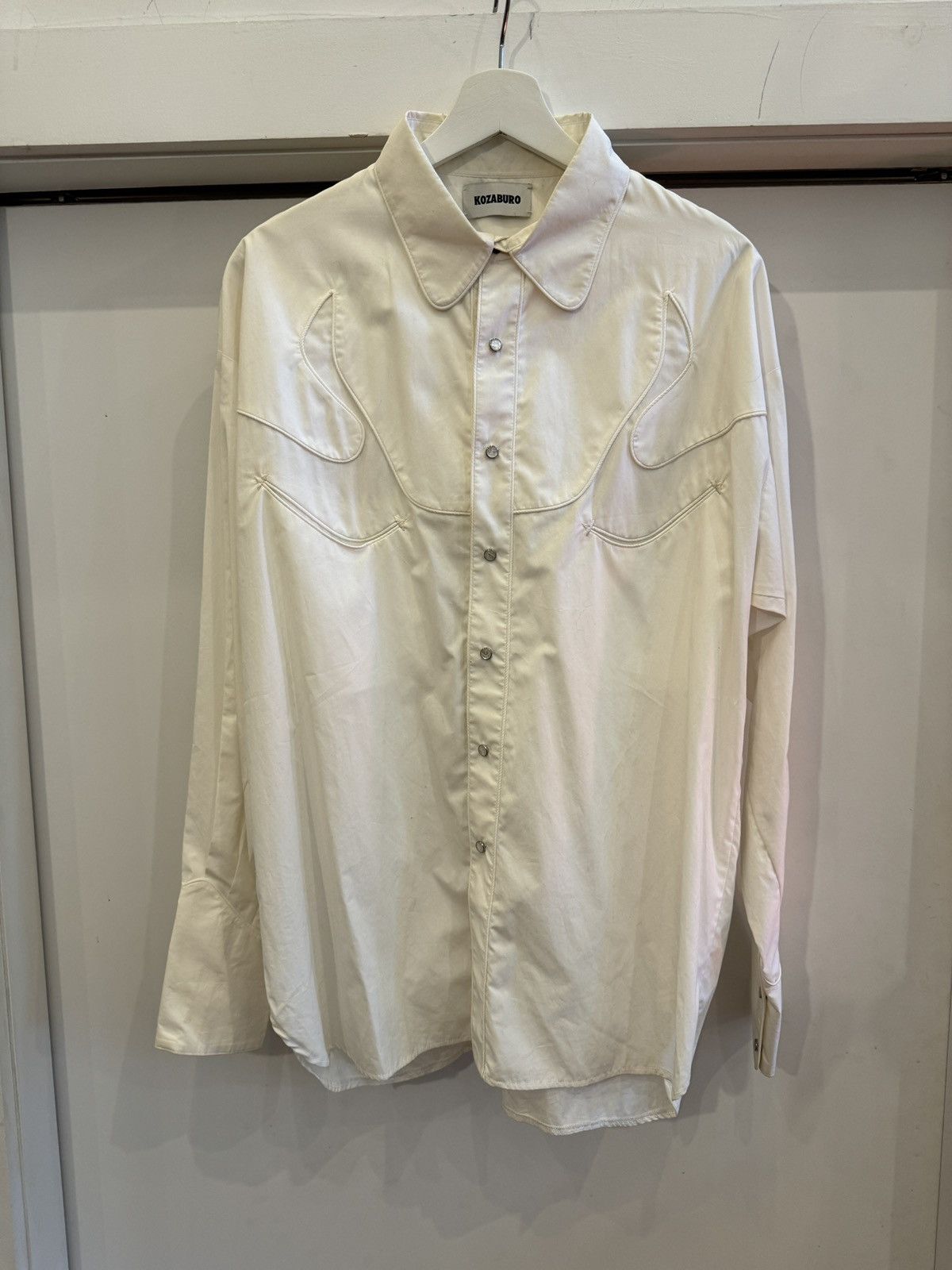 KOZABURO Off-White Button Shirt