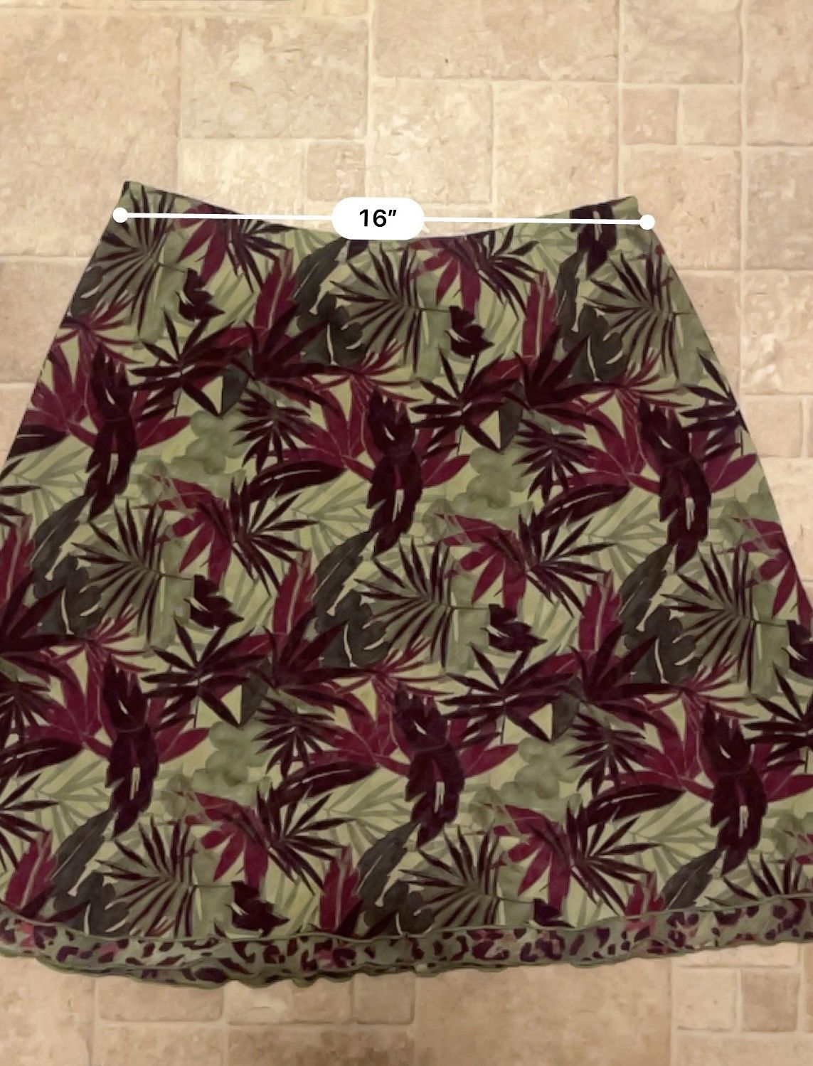 Vintage Women’s Cute Floral Spring Summer Skirt Size 24" / US 00 / IT 34 - 3 Thumbnail