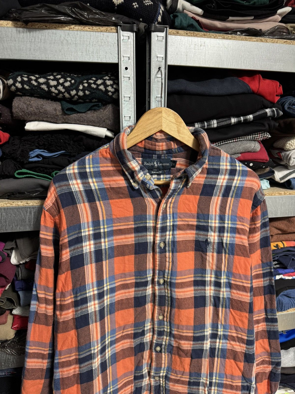 Polo Ralph Lauren Vintage Polo Ralph Lauren Flannel Button Up Shirt Checkered Size US XL / EU 56 / 4 - 2 Thumbnail