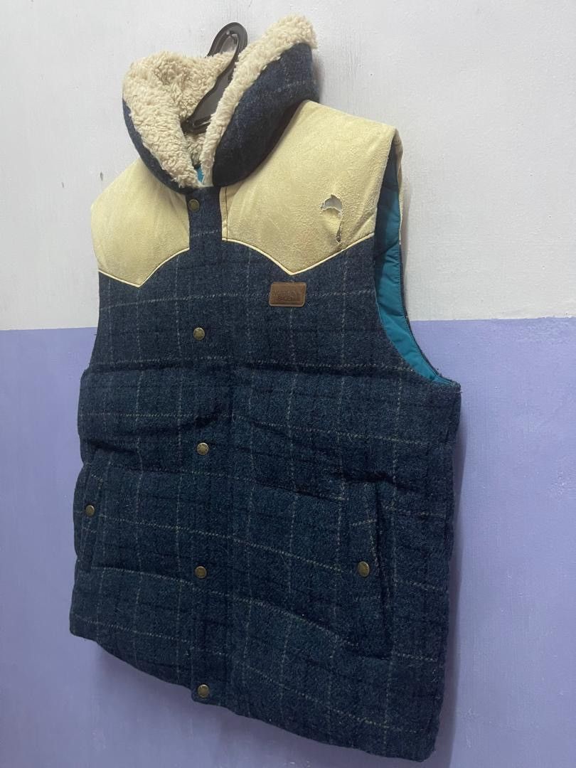 The North Face The North Face x Harris Tweed Nuptse Down Vest Jacket Size US L / EU 52-54 / 3 - 3 Thumbnail