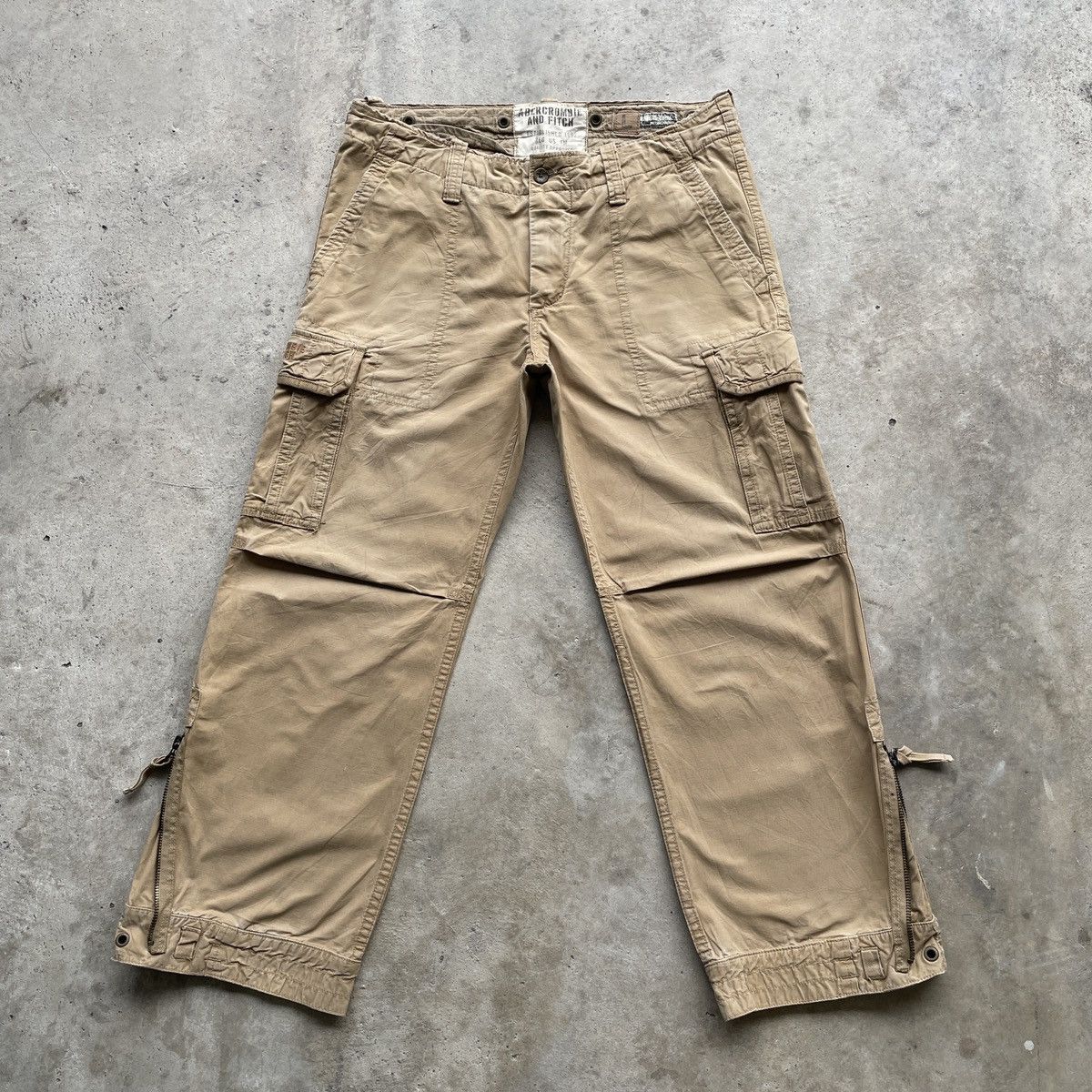 Abercrombie & Fitch × Vintage Abercrombie And Fitch Faded Cargo Pants Tactical W38x31 Size US 38 / EU 54 - 1 Thumbnail