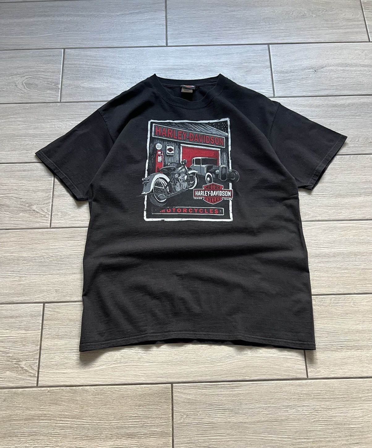Harley Davidson Harley Davidson Vintage T-Shirt Size M Big Logo 00’s Size US L / EU 52-54 / 3 - 1 Thumbnail