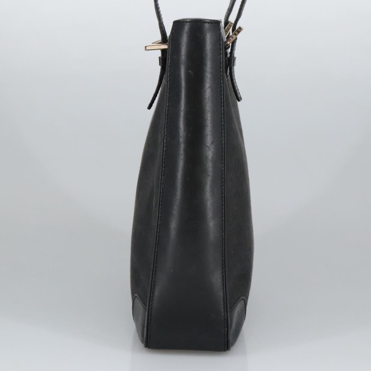 Celine CELINE C Macadam Canvas Shoulder Bag Black Size ONE SIZE - 4 Thumbnail