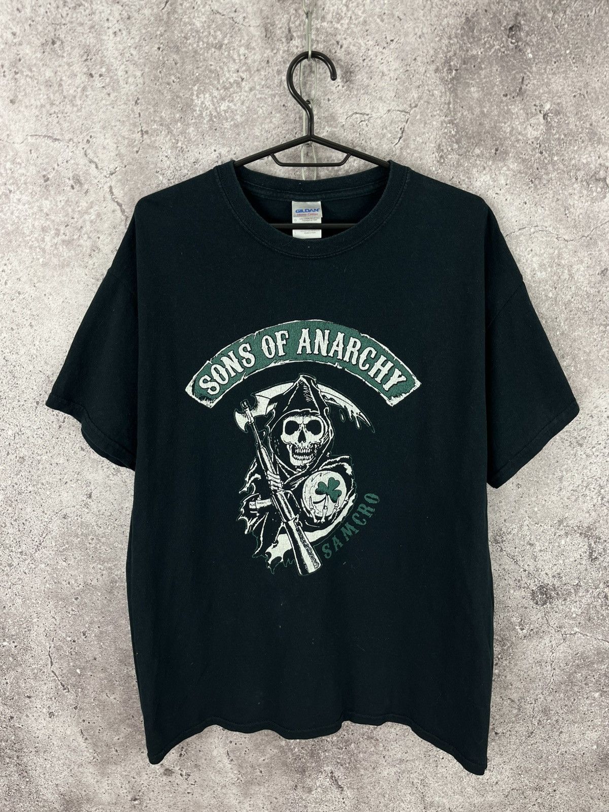 Band Tees Vintage Sons of Anarchy T-Shirt Big Logo Scull Size L | Grailed, image size:1200x1600