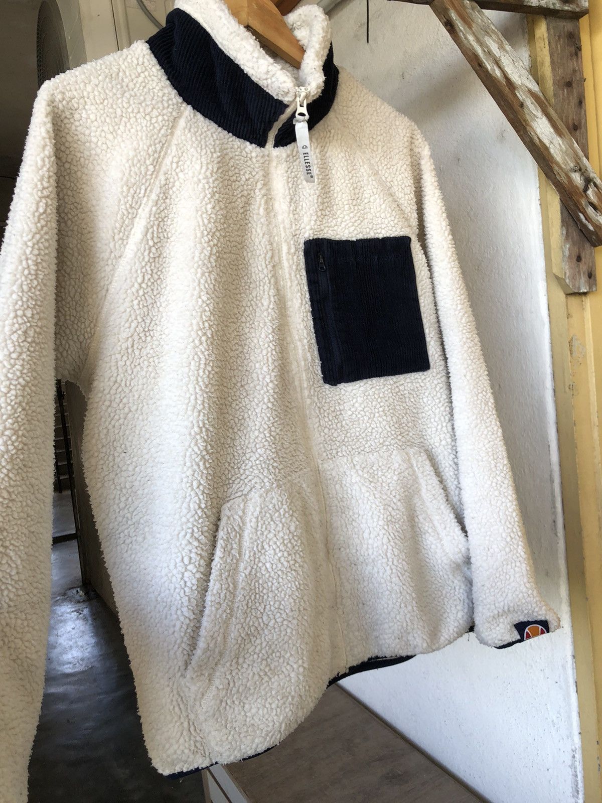 Ellesse Ellesse Sport Fleece Sherpa Zipper Jacket Like Patagonia Size US M / EU 48-50 / 2 - 9 Thumbnail