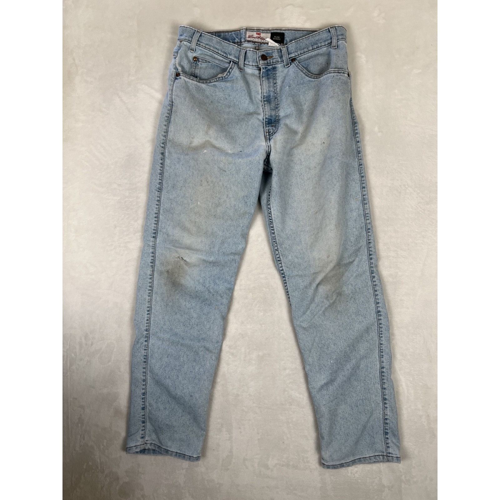 Levi's Vintage Levi's Orange Tab Flex Denim Size 34x32 Light Wash D Size US 34 / EU 50 - 2 Thumbnail
