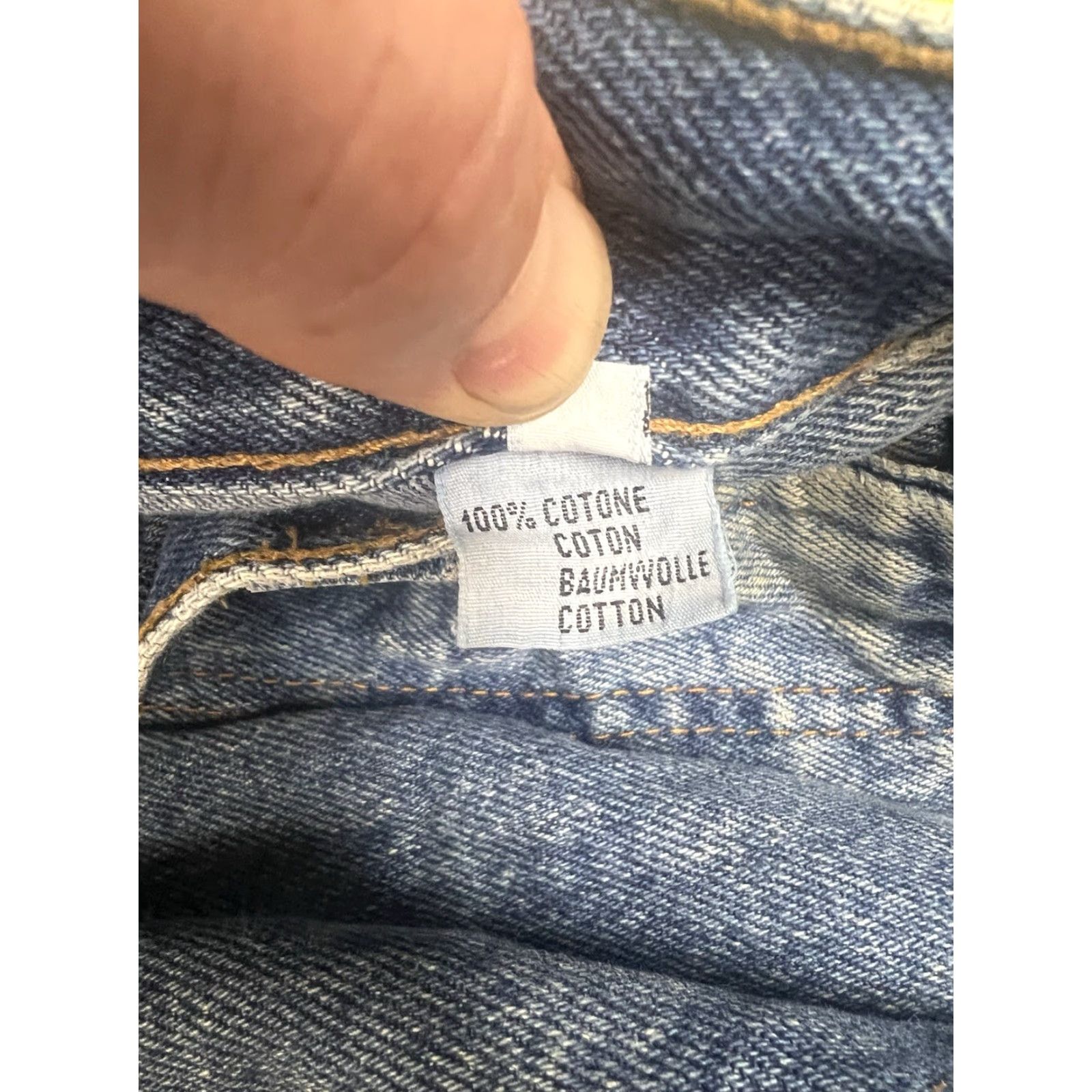 Denime VINTAGE Fusion Group Jeans Denim 90s Blue 36x31 Men 36 Regular Italy Made Size US 36 / EU 52 - 4 Thumbnail