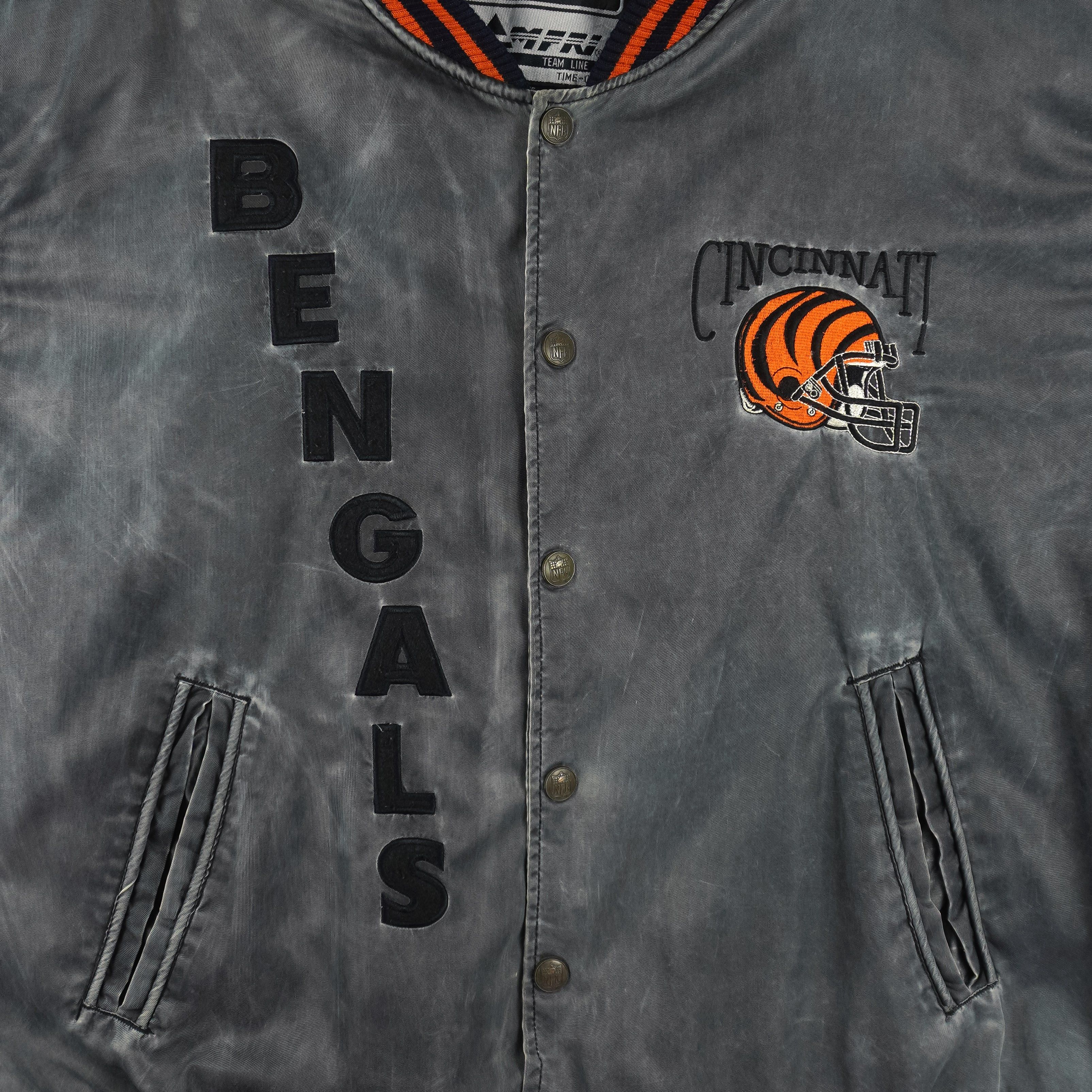 NFL Campri - Cincinnati Bengals Logan Wilson No. 55 Jacket 1990s Size US L / EU 52-54 / 3 - 6 Thumbnail