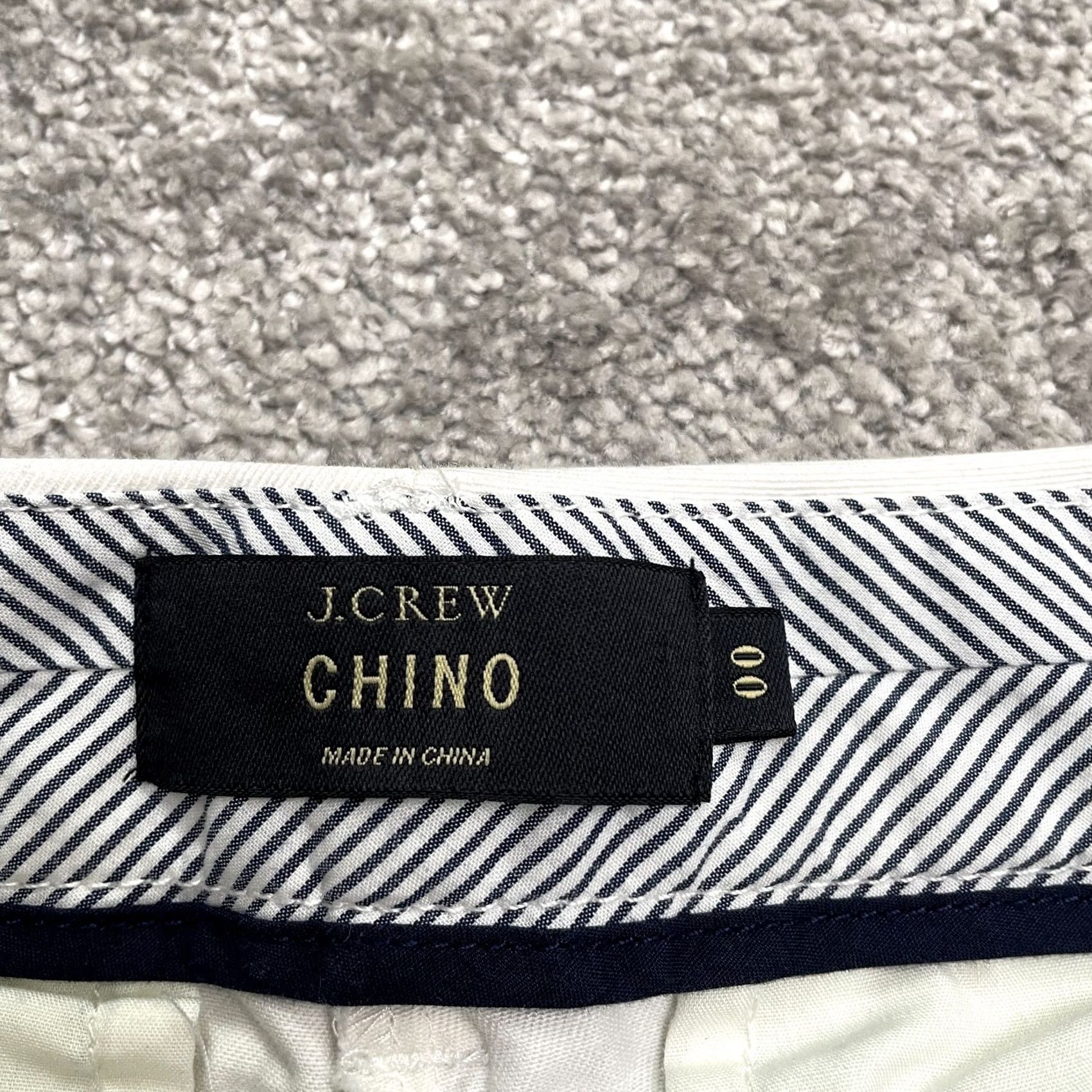 J.Crew J.Crew Chino Shorts Womens 00 Blue White Striped Cotton Casual Outdoor Size 24" / US 00 / IT 34 - 4 Thumbnail