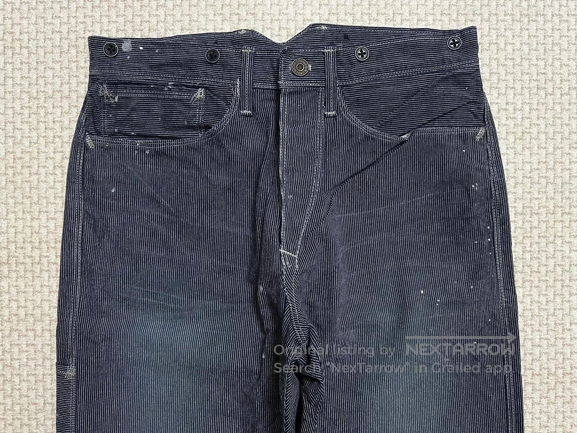 RRL Ralph Lauren RRL Vintage Navy Stripe Work Pants. Size US 29 - 4 Thumbnail