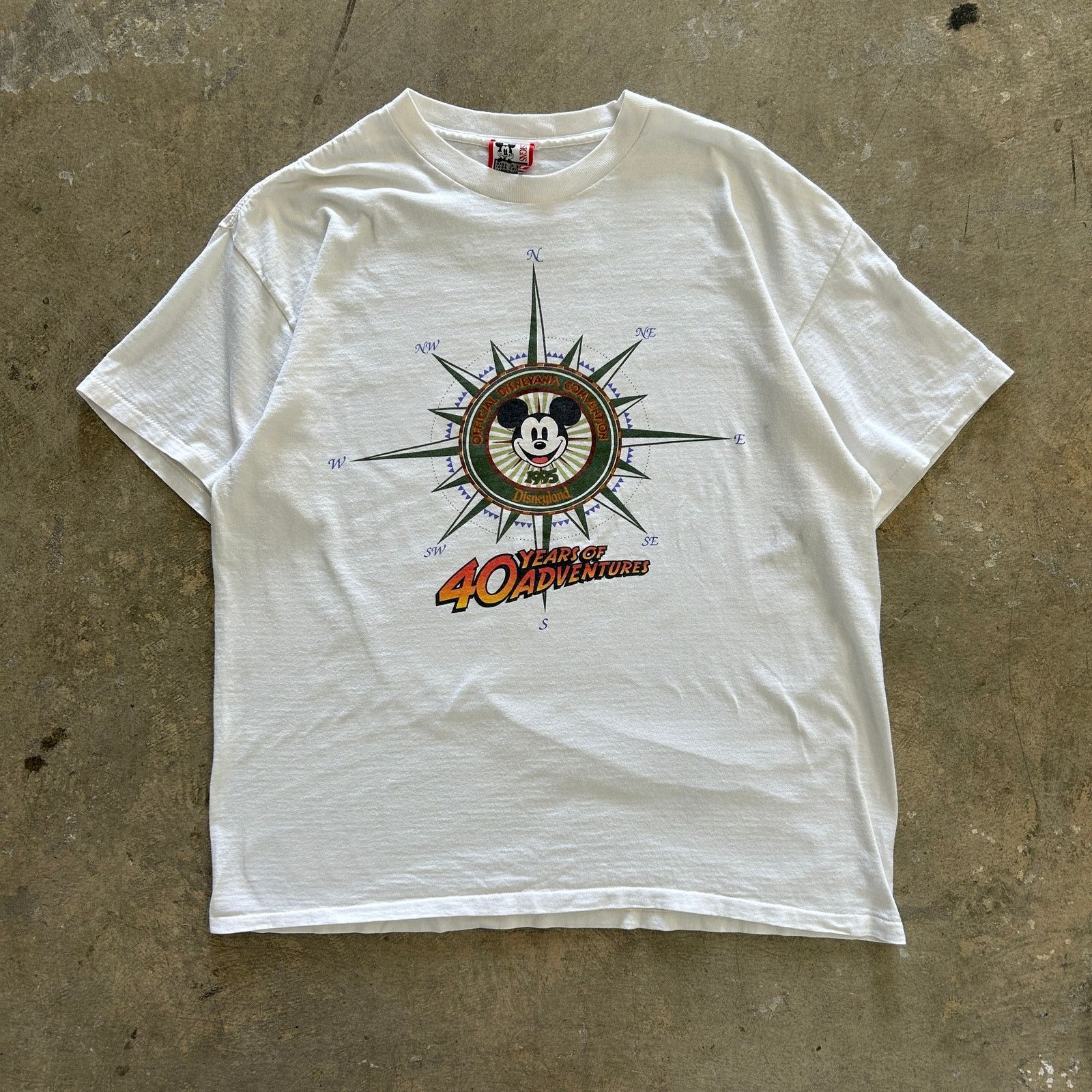 Disney Mickey Adventure Vtg Tee Size L / US 10 / IT 46 - 1 Thumbnail