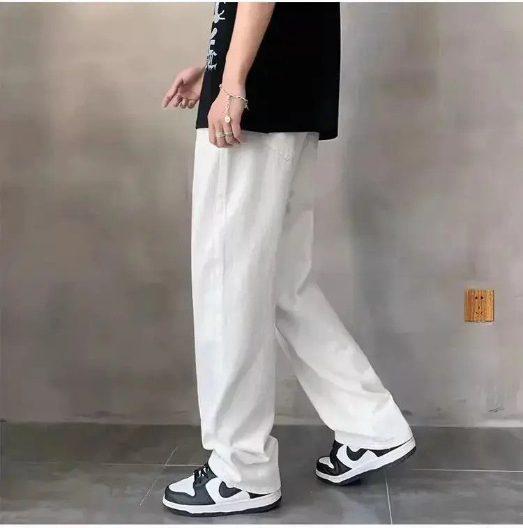 Japanese Brand Straight leg wide leg loose hip-hop jeans Size US 32 / EU 48 - 4 Thumbnail