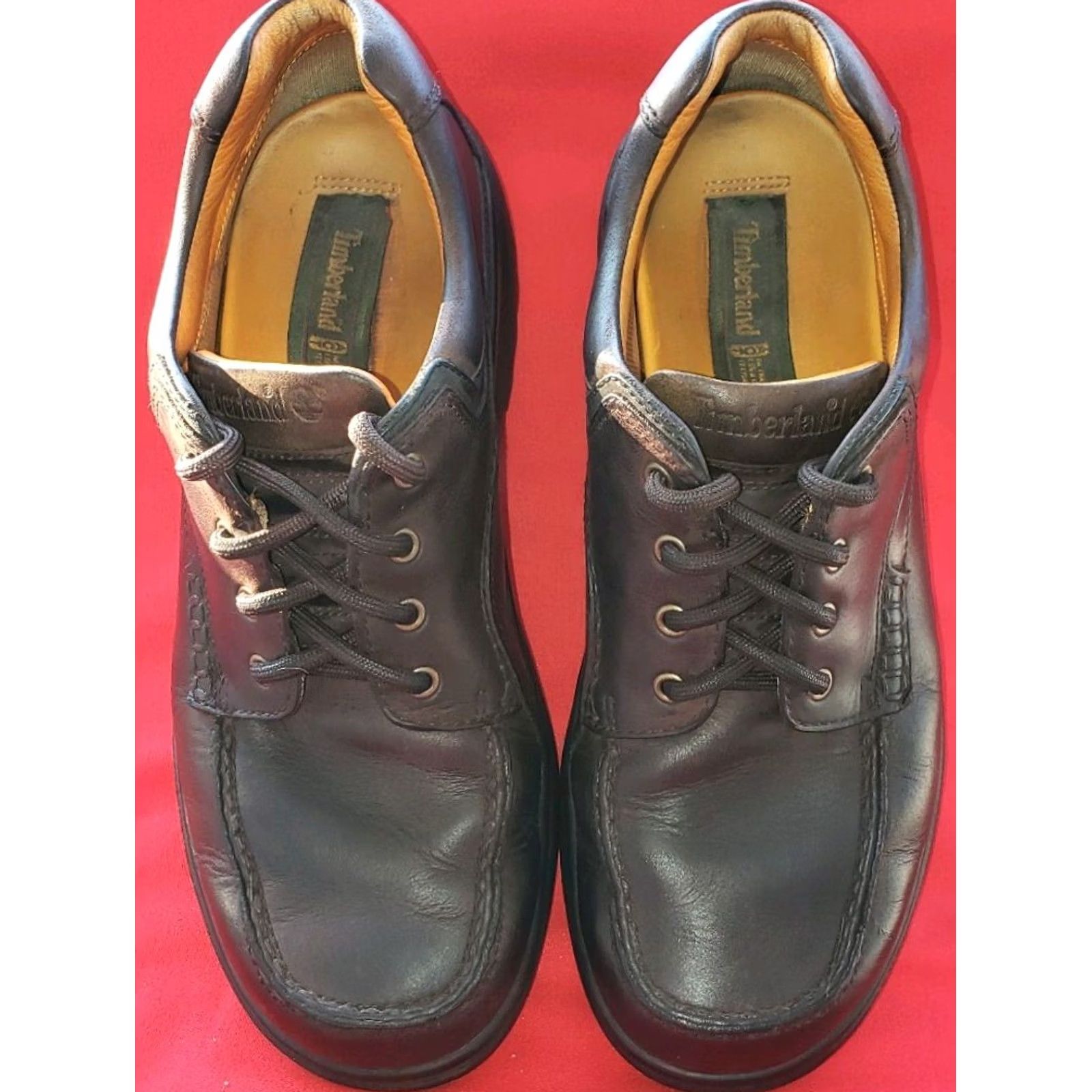 Timberland Timberland Mens Oxford Size 10M Brown Leather Model 43025 Casual Comfort Support Oxford Shoes Mens Brown Leather Model 43025 Size US 10 / EU 43 - 3 Thumbnail
