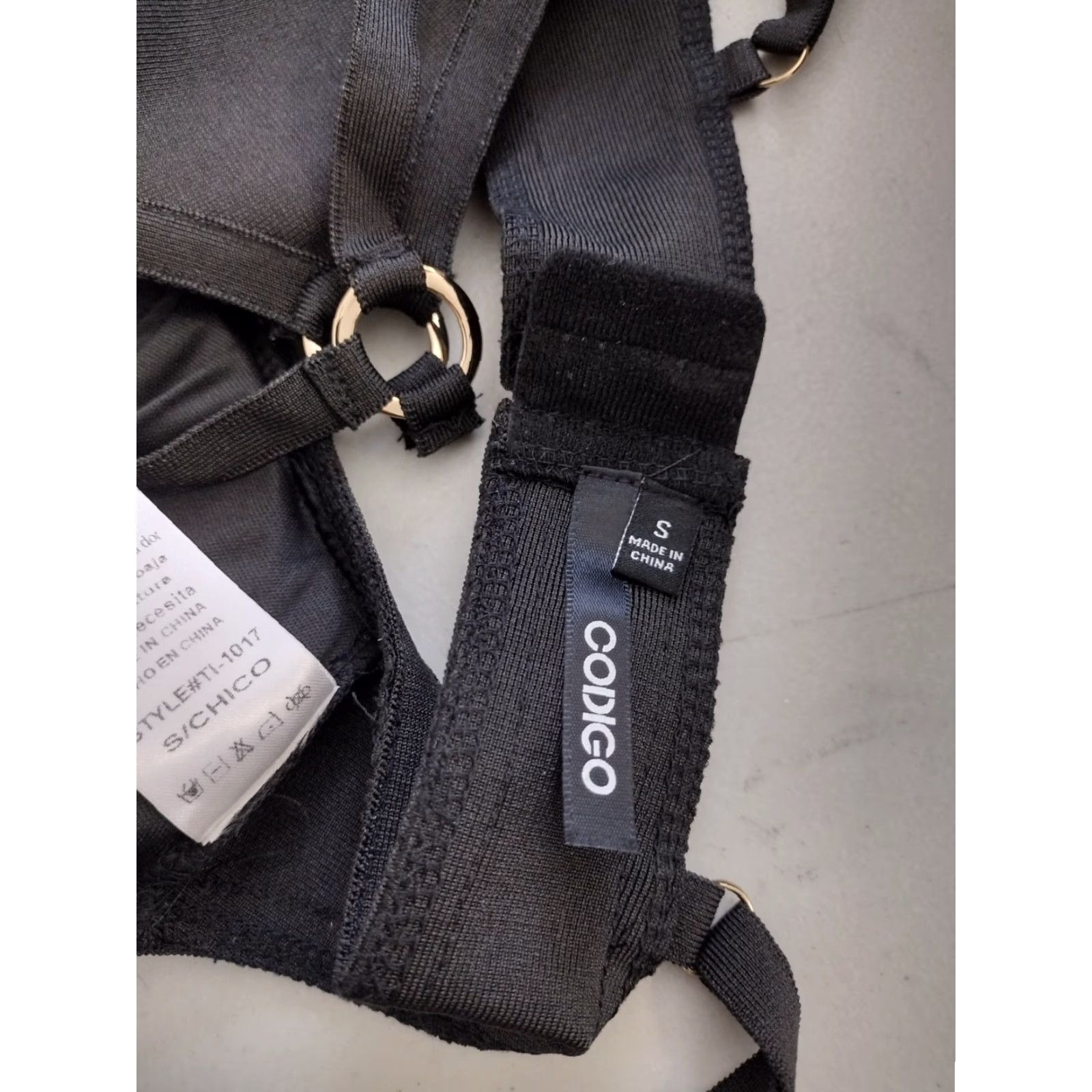 Vintage Codigo Bra Small Lively Black Y Ring Padded Wireless Bra - Womens Shirt Size ONE SIZE - 5 Thumbnail