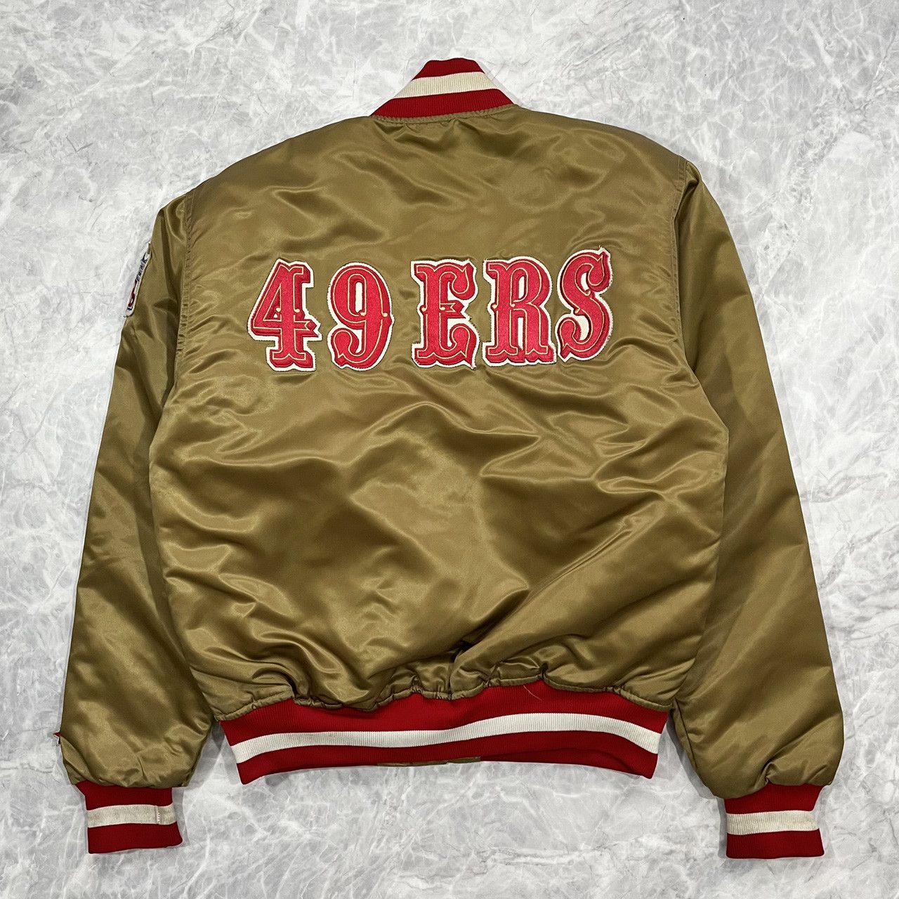 San Francisco 49ers Vintage 80s Starter Satin Bomber Jacket Nfl