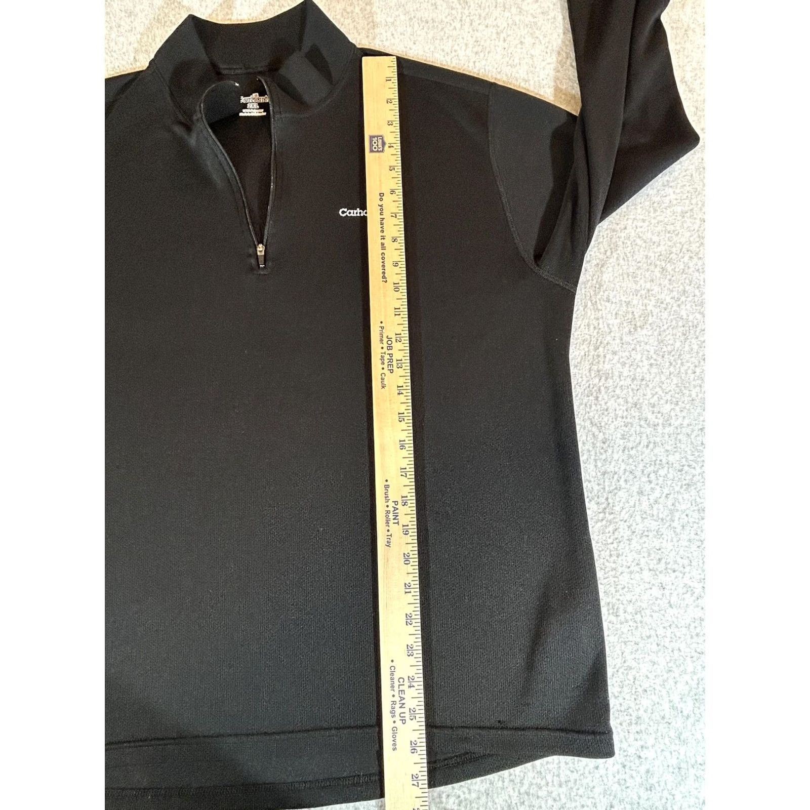 Carhartt VINTAGE Carhartt Pullover Mens 2XL 1/4 Zip Midweight Thermal Shirt Work Dry Workwear XXL Black Long Sleeve Mock Neck 100% Polyester Mens Size US XXL / EU 58 / 5 - 5 Thumbnail