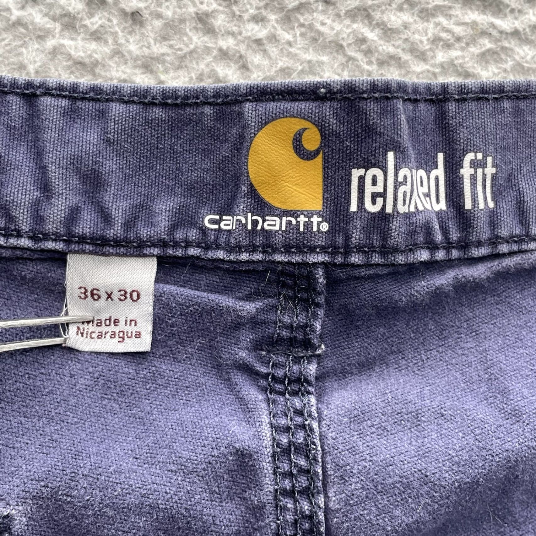 Carhartt Carhartt Shorts Mens 35 Blue Crop Relaxed Workwear Skate Grunge Y2k Short Cargo 90s Nature Outdoor Mens Size US 35 - 6 Thumbnail
