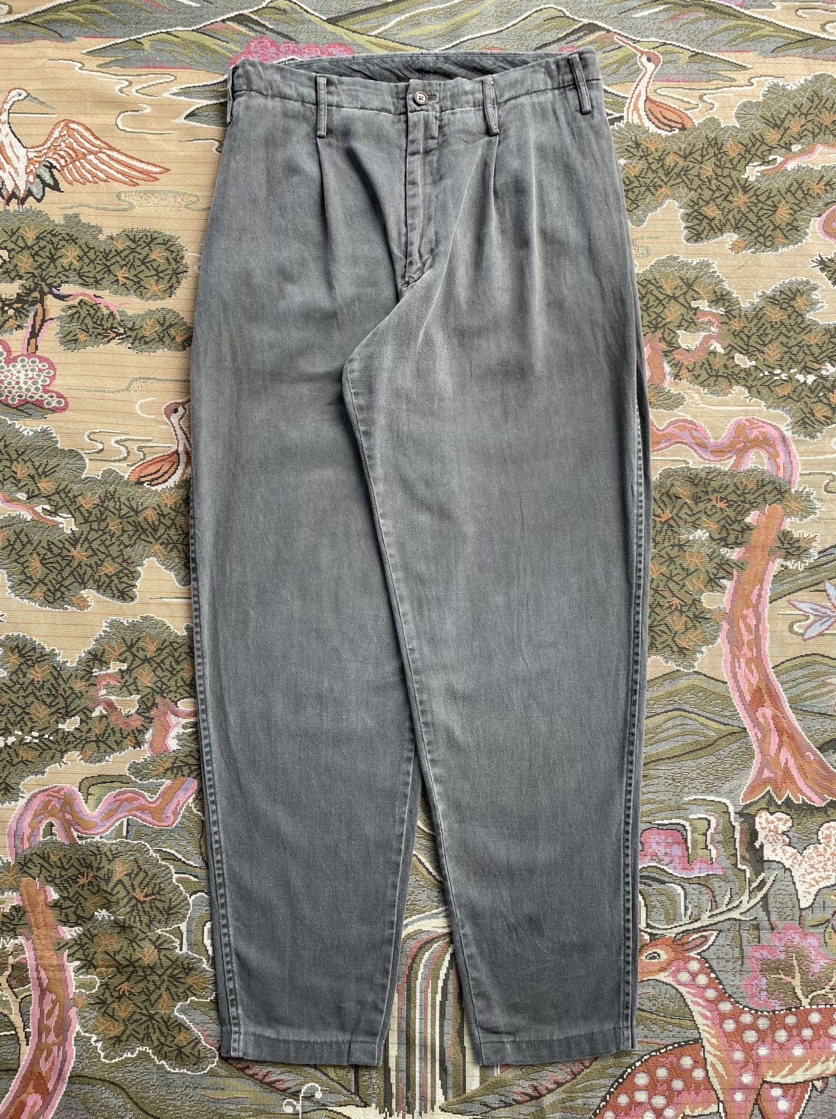 Vintage Yohji Yamamoto Hemp Pleated Pants