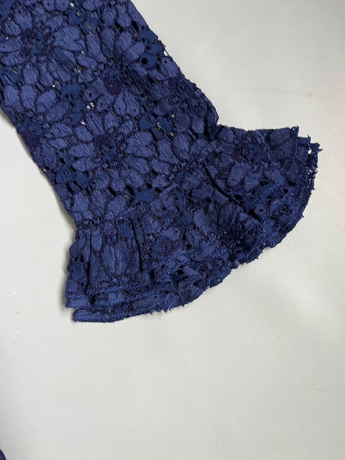 Gucci Gucci Blue Floral Lace Polyamide Dress Size M / US 6-8 / IT 42-44 - 9 Thumbnail
