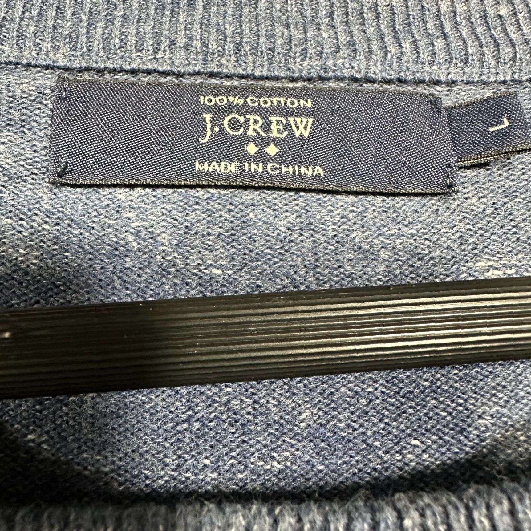 J.Crew J.CREW Sweater Mens Large Blue Heathered Cotton Crew Neck Long Sleeve Pullover Size US L / EU 52-54 / 3 - 5 Thumbnail