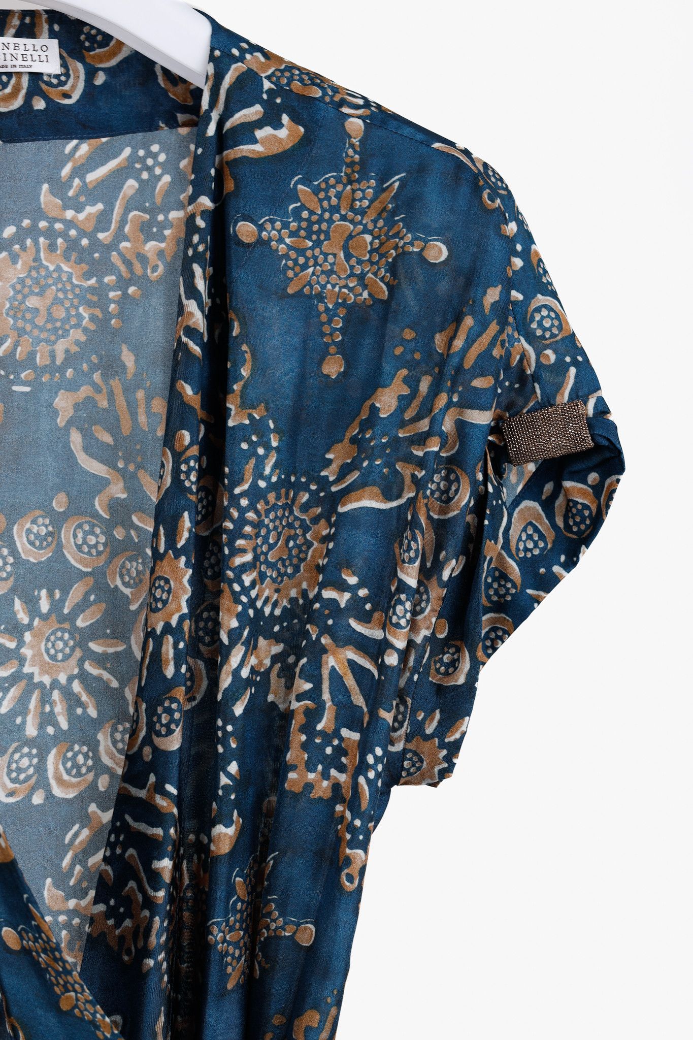 Brunello Cucinelli Brunello Cucinelli SS/20 Floral Print Silk Wrap Midi Dress Size M / US 6-8 / IT 42-44 - 5 Thumbnail