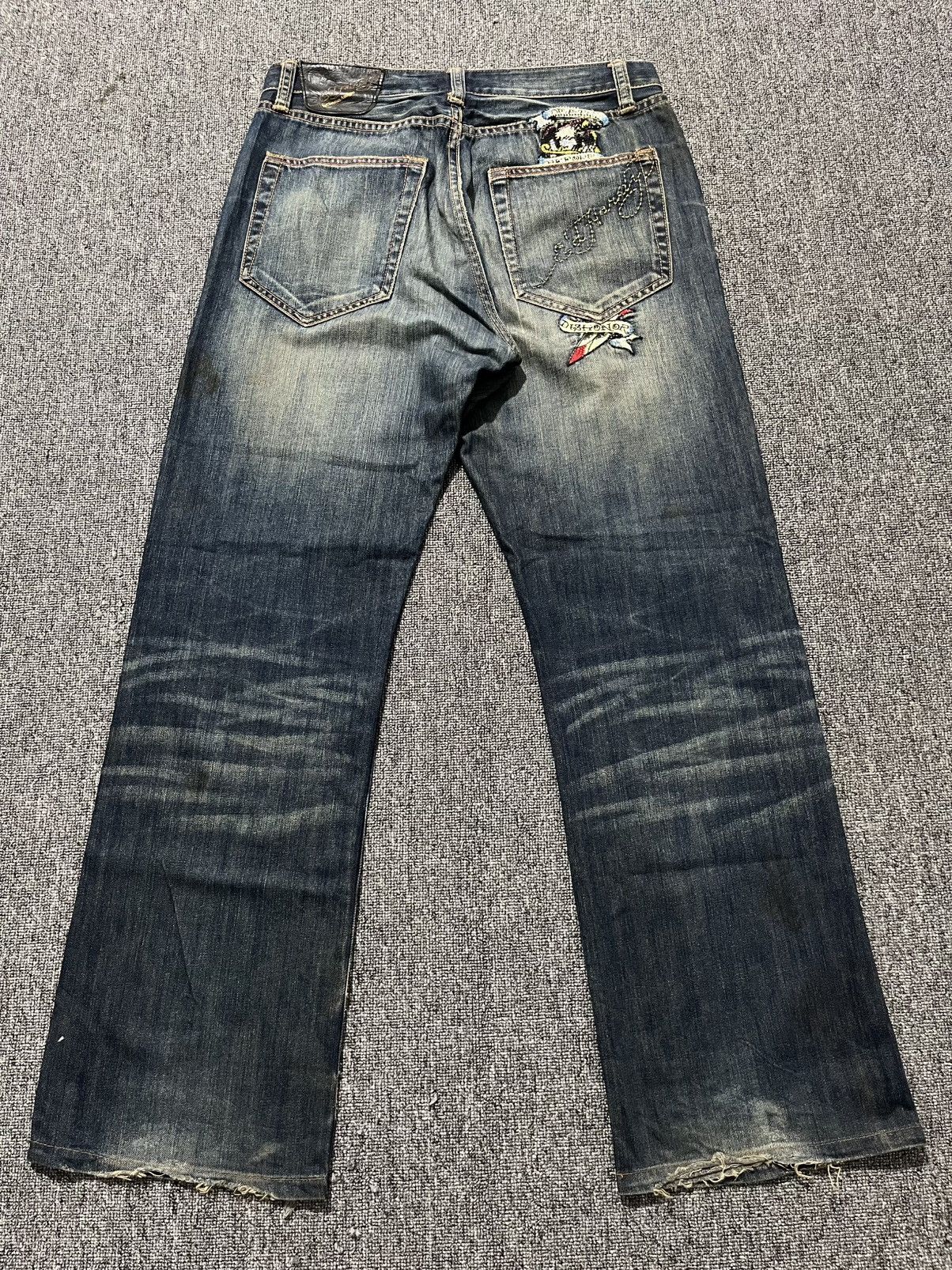 Ed Hardy vintage ed hardy by christian audigier washed jeans Size US 34 / EU 50 - 1 Thumbnail