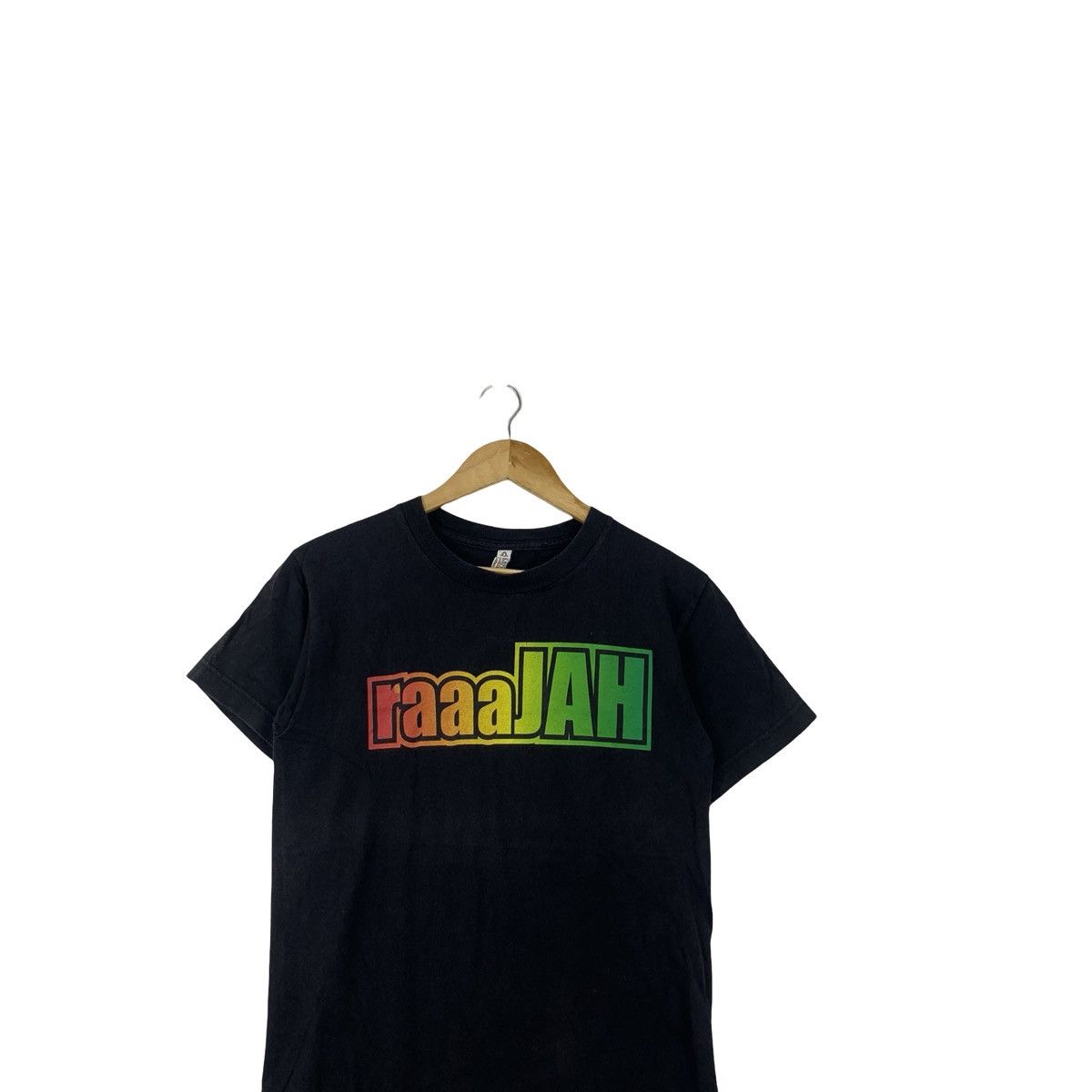 Vintage Vintage Y2K RASTA REGGAE RAAJAH Slang Song Tee Shirt Top Size US S / EU 44-46 / 1 - 2 Thumbnail