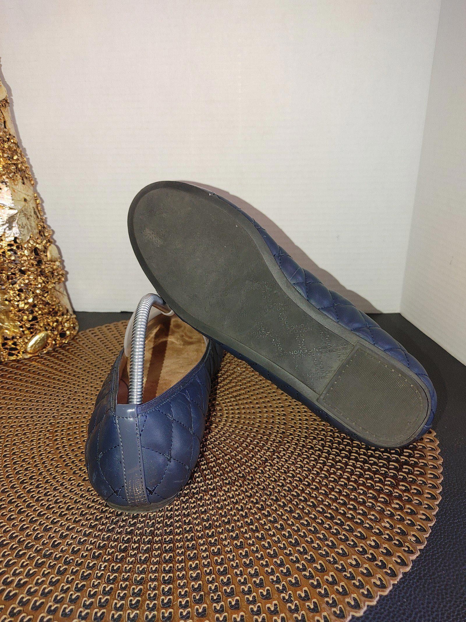 Vionic Stylish Navy Blue Quilted Ballet Flats Vionic Size 8 Size US 8 / IT 38 - 6 Thumbnail