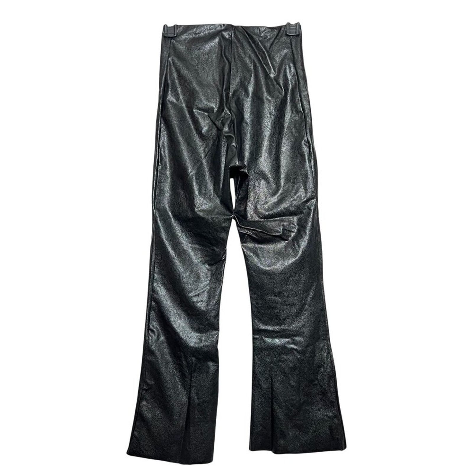 Commando Commando Faux Leather Crop Flare Pants M Black High Legging Size 26" / US 2 / IT 38 - 2 Thumbnail