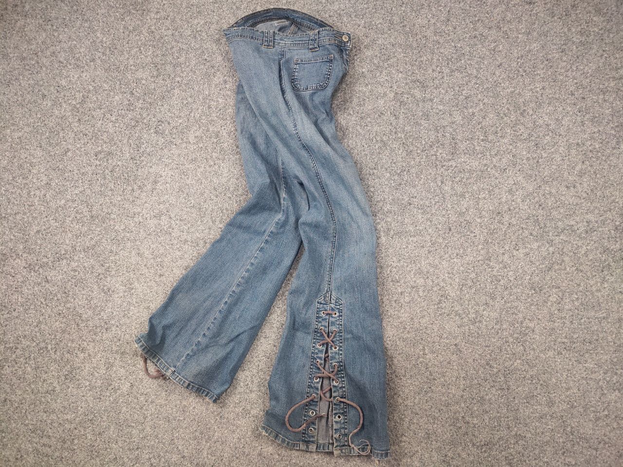 If Six Was Nine Vintage Y2K LGB Flared Low Rise Jeans hysteric style Size 30" / US 8 / IT 44 - 3 Thumbnail