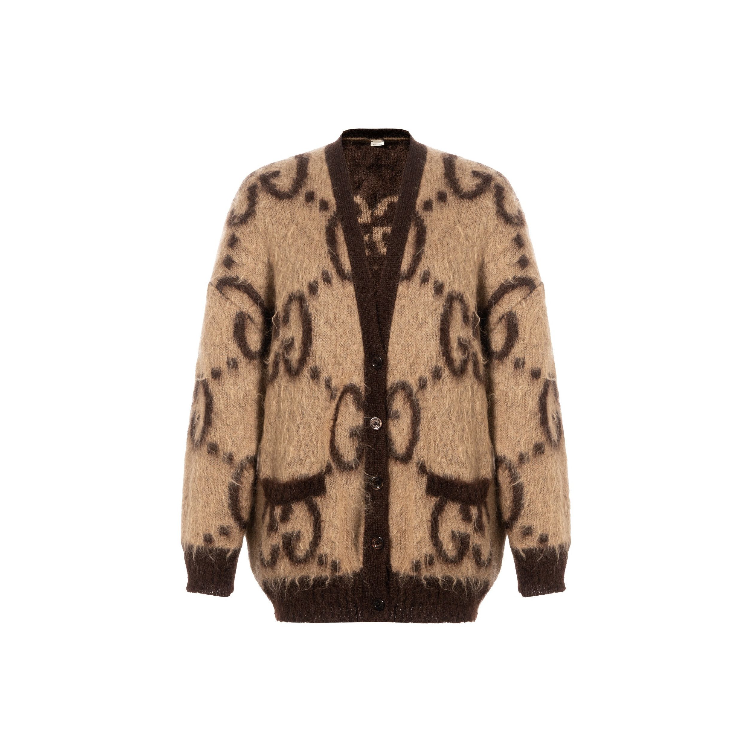 Gucci Gucci GG Logo Mohair Blend Cardigan XS Size XS / US 0-2 / IT 36-38 - 1 Thumbnail