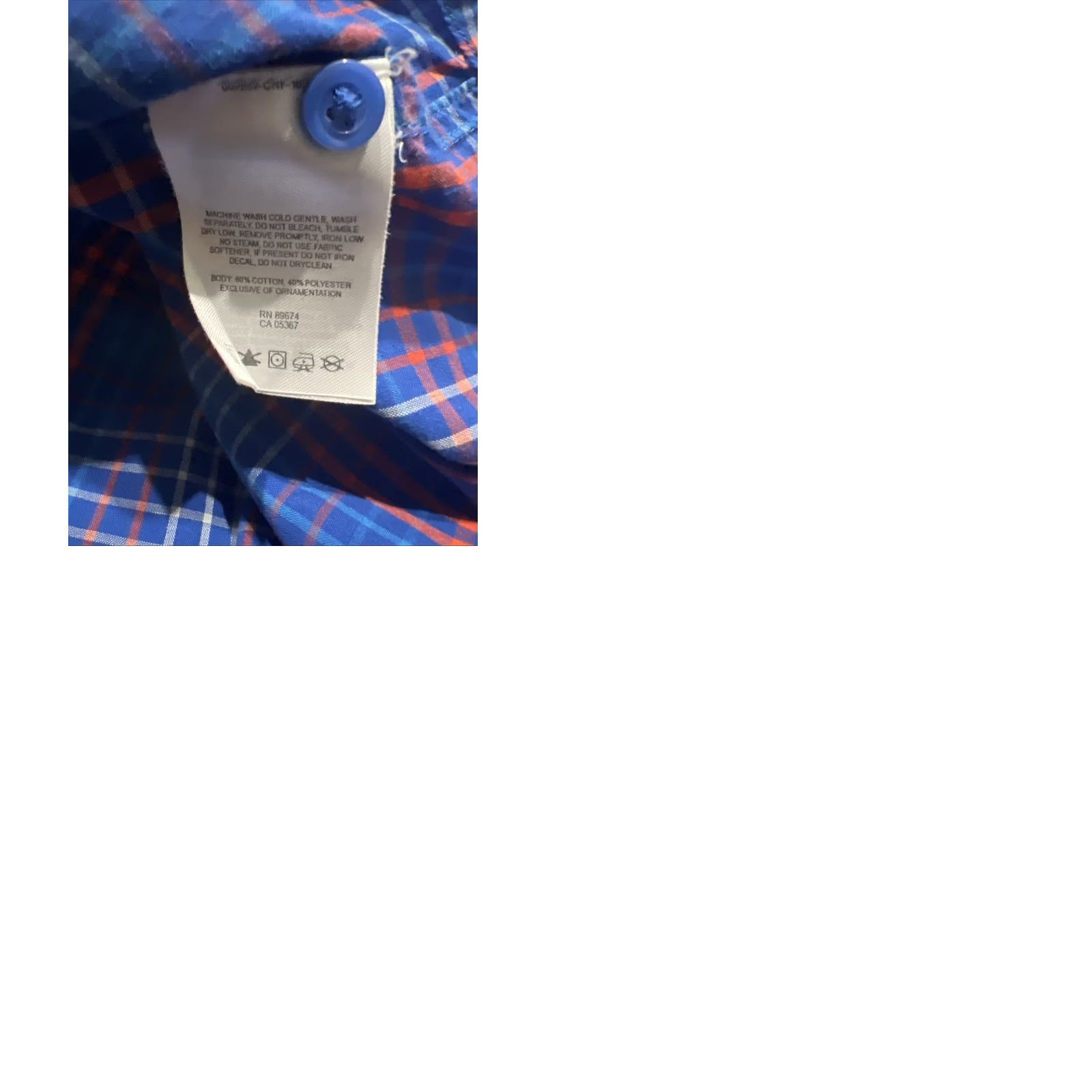 Mountain Hardwear VINTAGE Mountain Hardwear Shirt Mens 2XL Button-Up Short Sleeve Plaid Pocket Outdoor blue Button-Down Collar Size US XXL / EU 58 / 5 - 9 Thumbnail