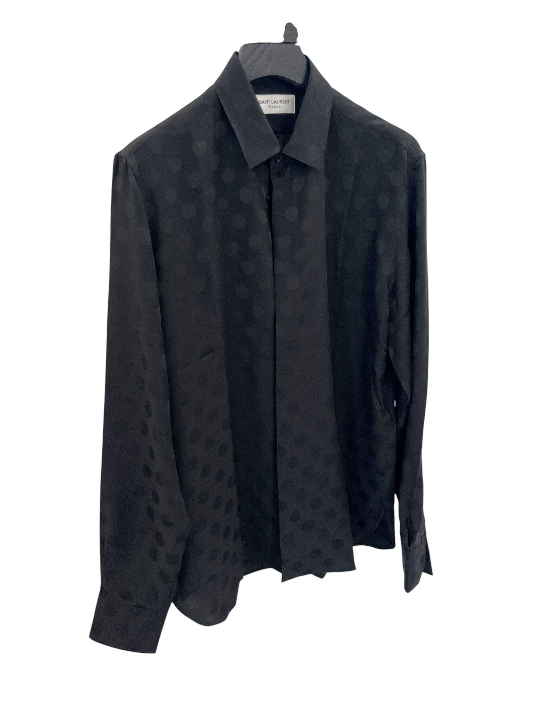 Saint Laurent Paris Saint Laurent Silk Dotted Shirt Size US XS / EU 42 / 0 - 1 Thumbnail