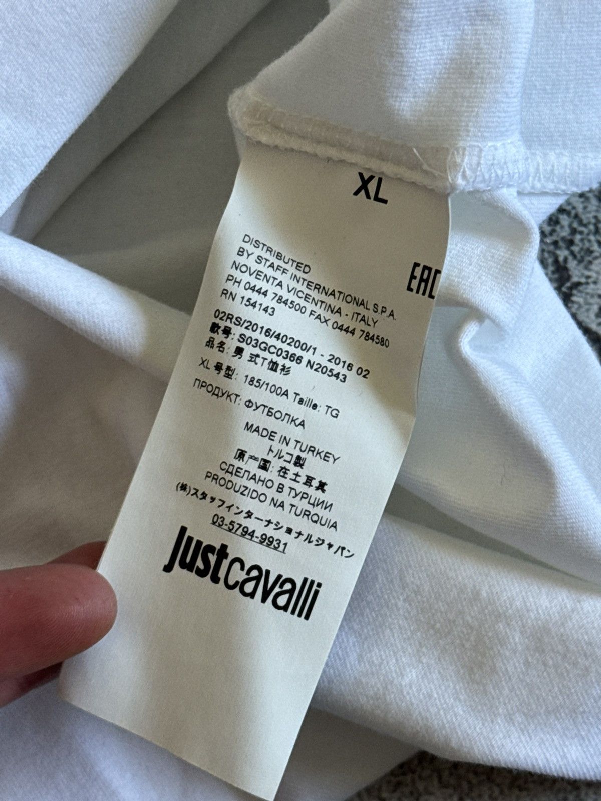 Just Cavalli Just Cavalli XL/size big logo Tee T-shirts luxury casual Size US XL / EU 56 / 4 - 5 Thumbnail