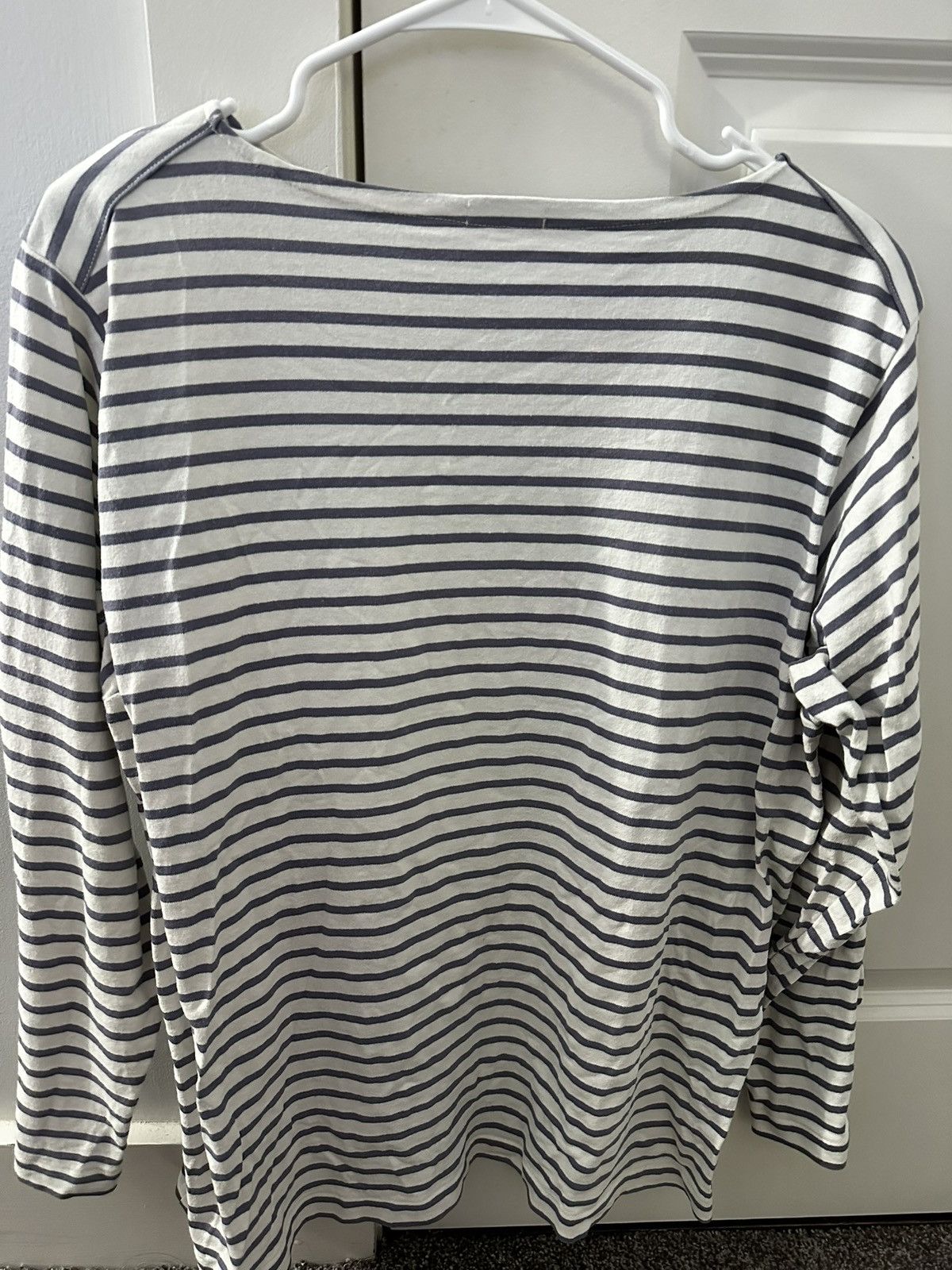 Comoli COMOLI Border Boat Neck Ecru / Marine Size 1 Size US S / EU 44-46 / 1 - 2 Thumbnail