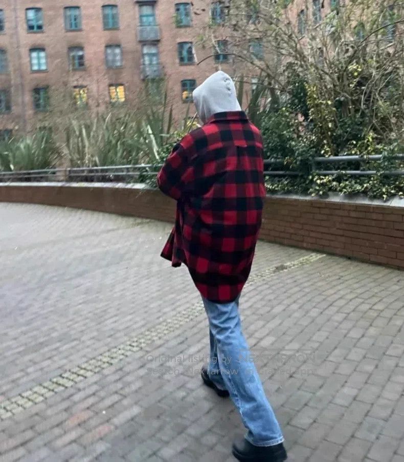 Vetements VETEMENTS Red and Black Plaid Wool Oversized Shirt Jacket Size US XS / EU 42 / 0 - 7 Thumbnail